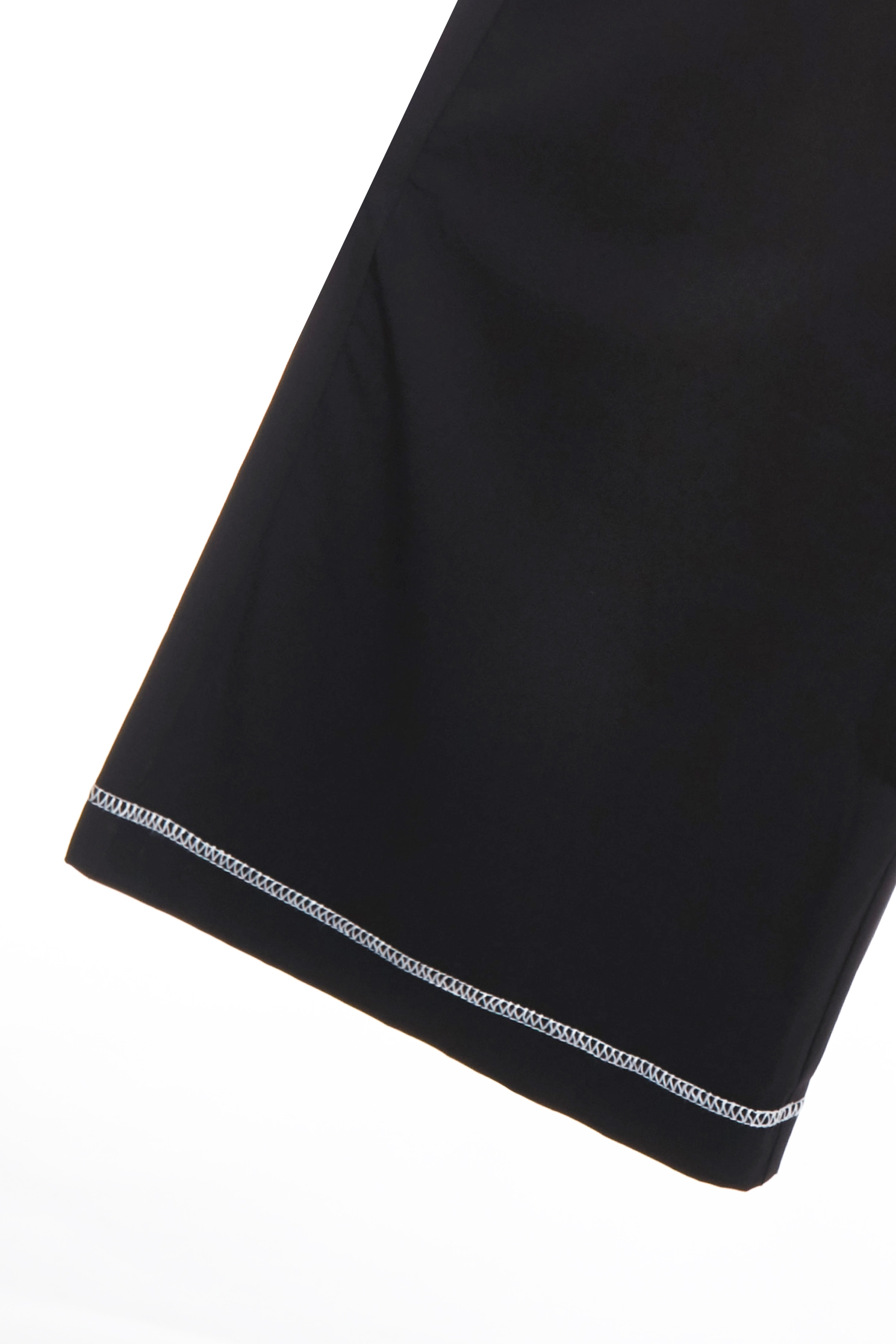 Contrast Stitch Detail Collagen PantsContrast Stitch Detail Collagen Pants,Embroidered,Culottes,Season (SS) Look,pants,Black pants