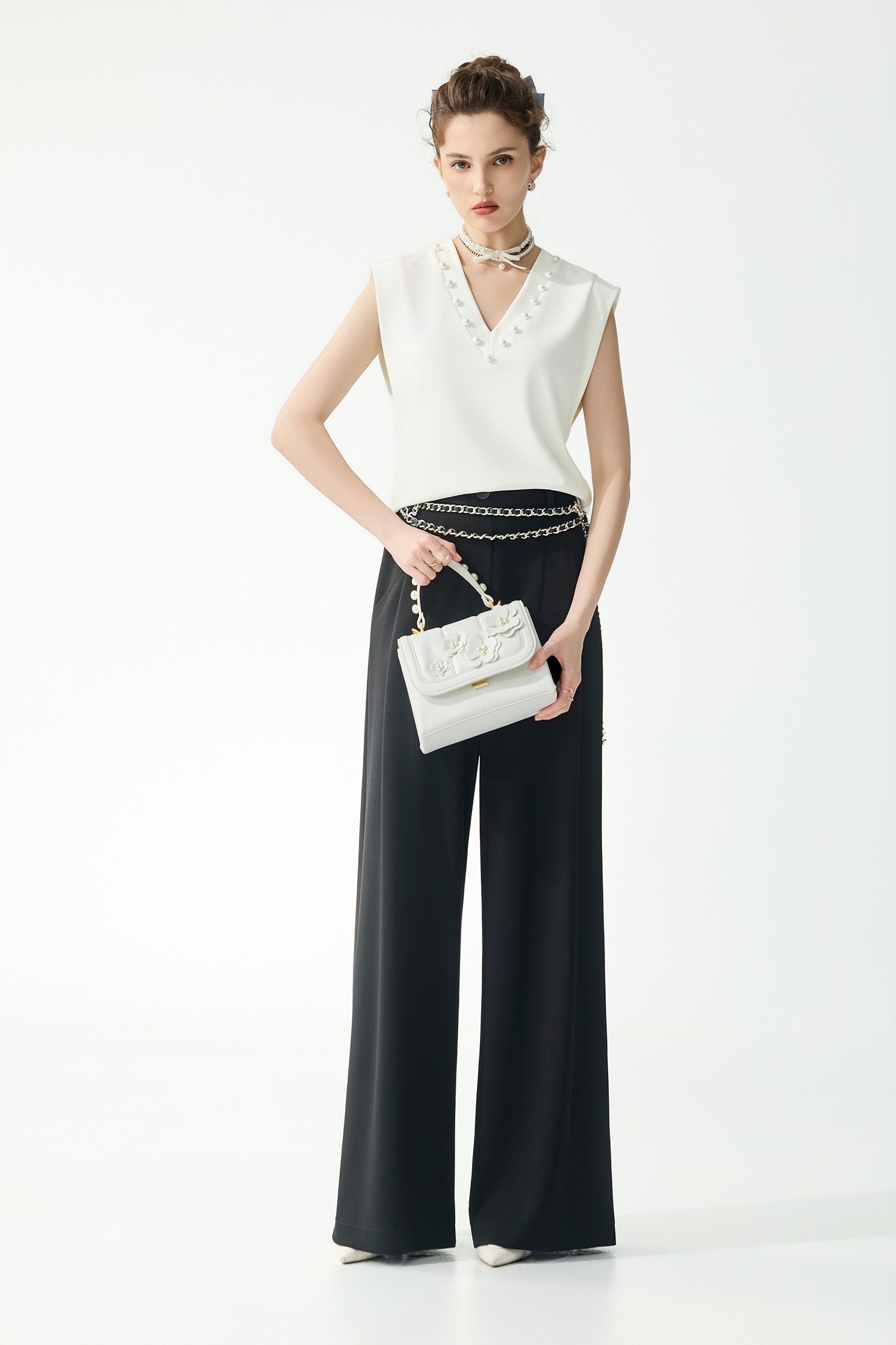 Minimalist Wide Leg PantsMinimalist Wide Leg Pants,Culottes,Season (SS) Look,pants,Black pants