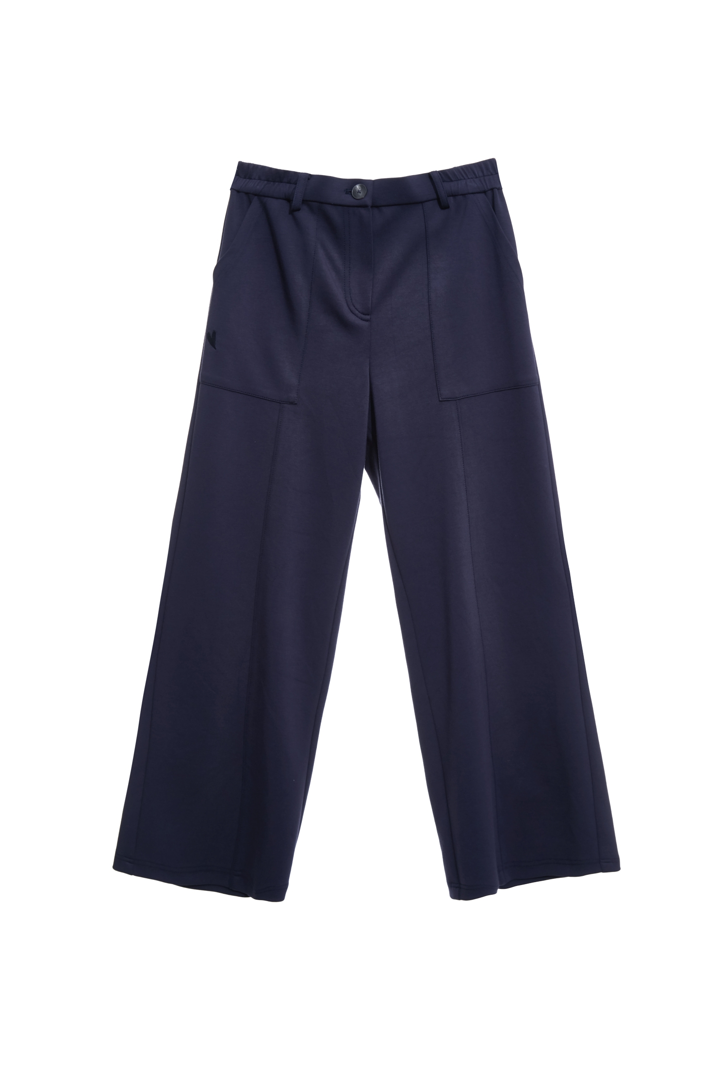 Straight Cut Casual PantsStraight Cut Casual Pants,Embroidered,Culottes,Season (SS) Look,pants,Black pants