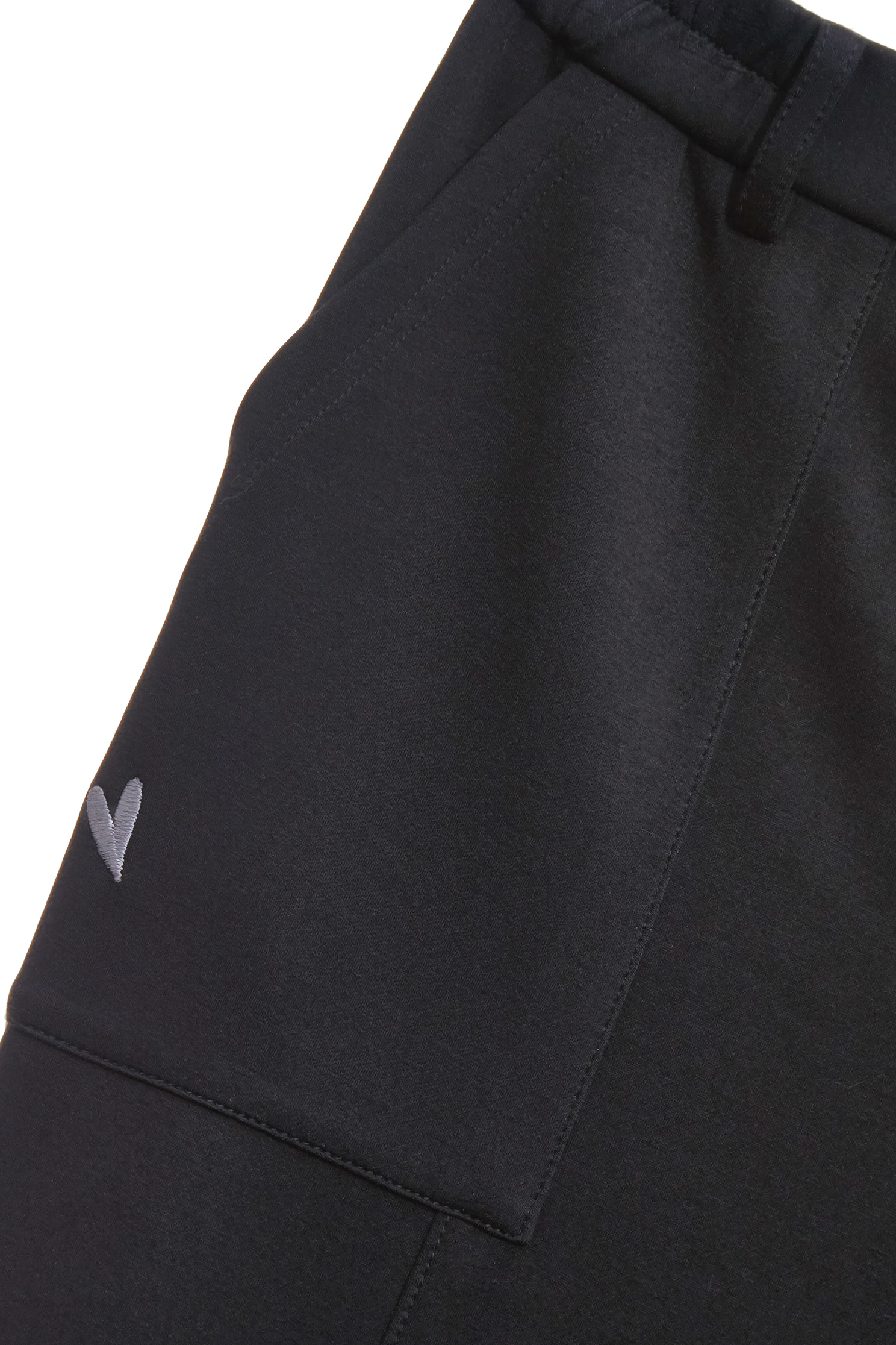 Straight Cut Casual PantsStraight Cut Casual Pants,Embroidered,Culottes,Season (SS) Look,pants,Black pants