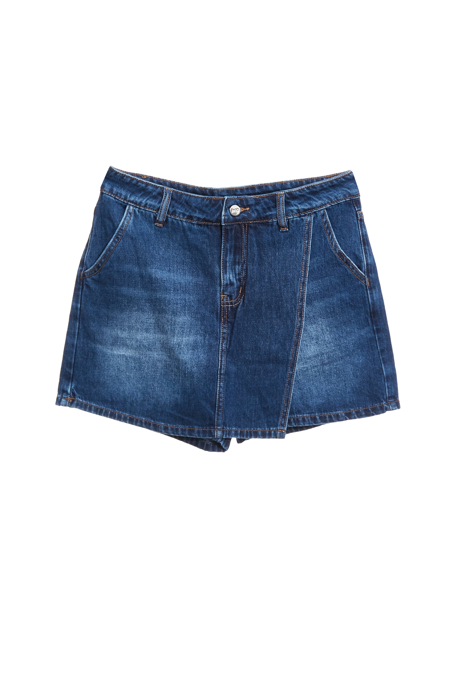 Faded Wash Denim SkortsFaded Wash Denim Skorts,Denim,Season (SS) Look,Denim,Denim shorts,Jeans,Shorts,Valentine,Skorts