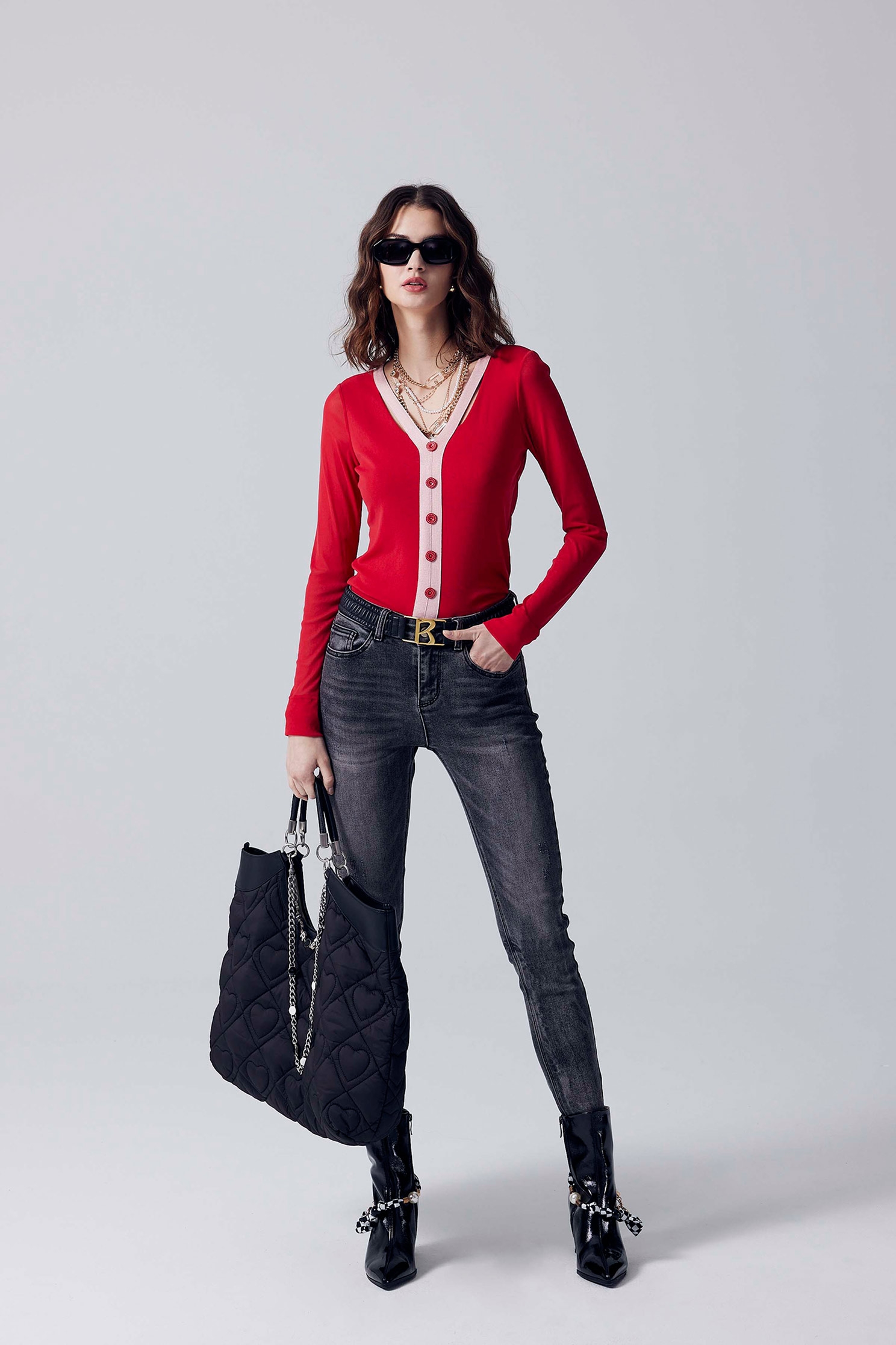 Grey Slim Fit JeansGrey Slim Fit Jeans,Denim,Jeans,Denim pants,Season (AW) Look