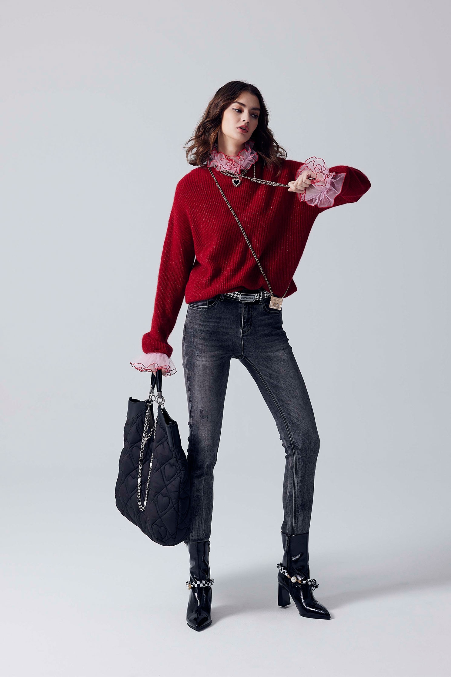 Grey Slim Fit JeansGrey Slim Fit Jeans,Denim,Jeans,Denim pants,Season (AW) Look