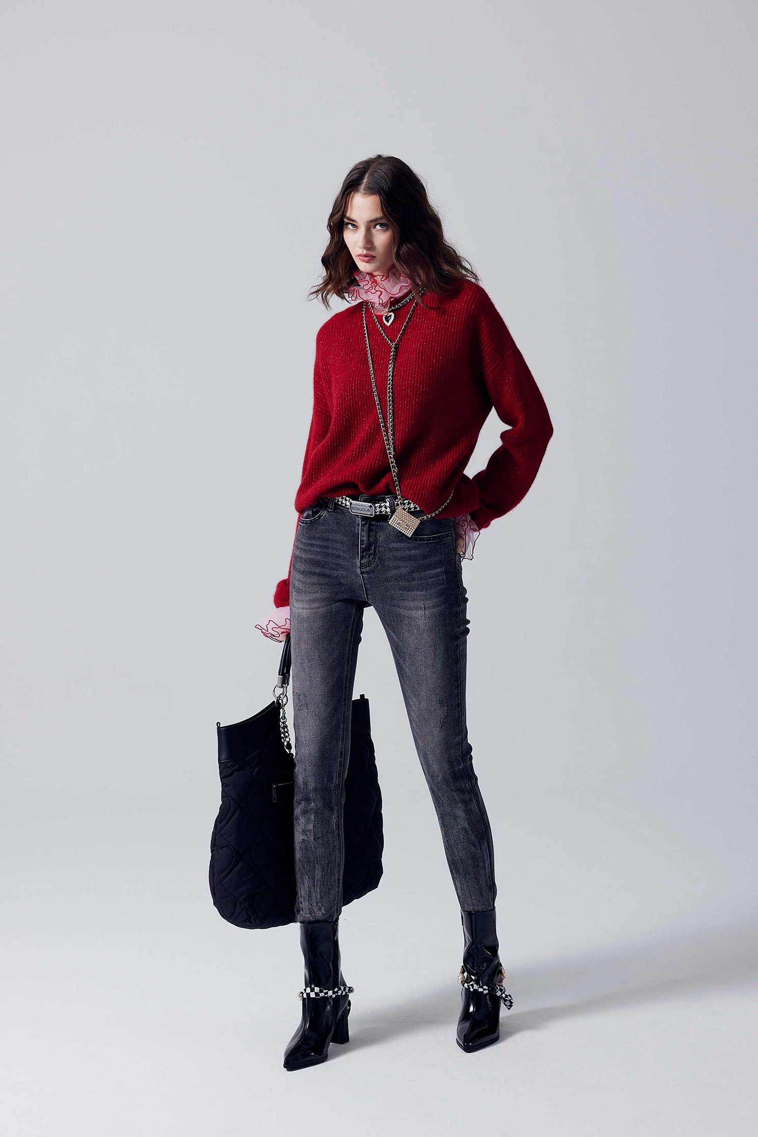 Grey Slim Fit JeansGrey Slim Fit Jeans,Denim,Jeans,Denim pants,Season (AW) Look