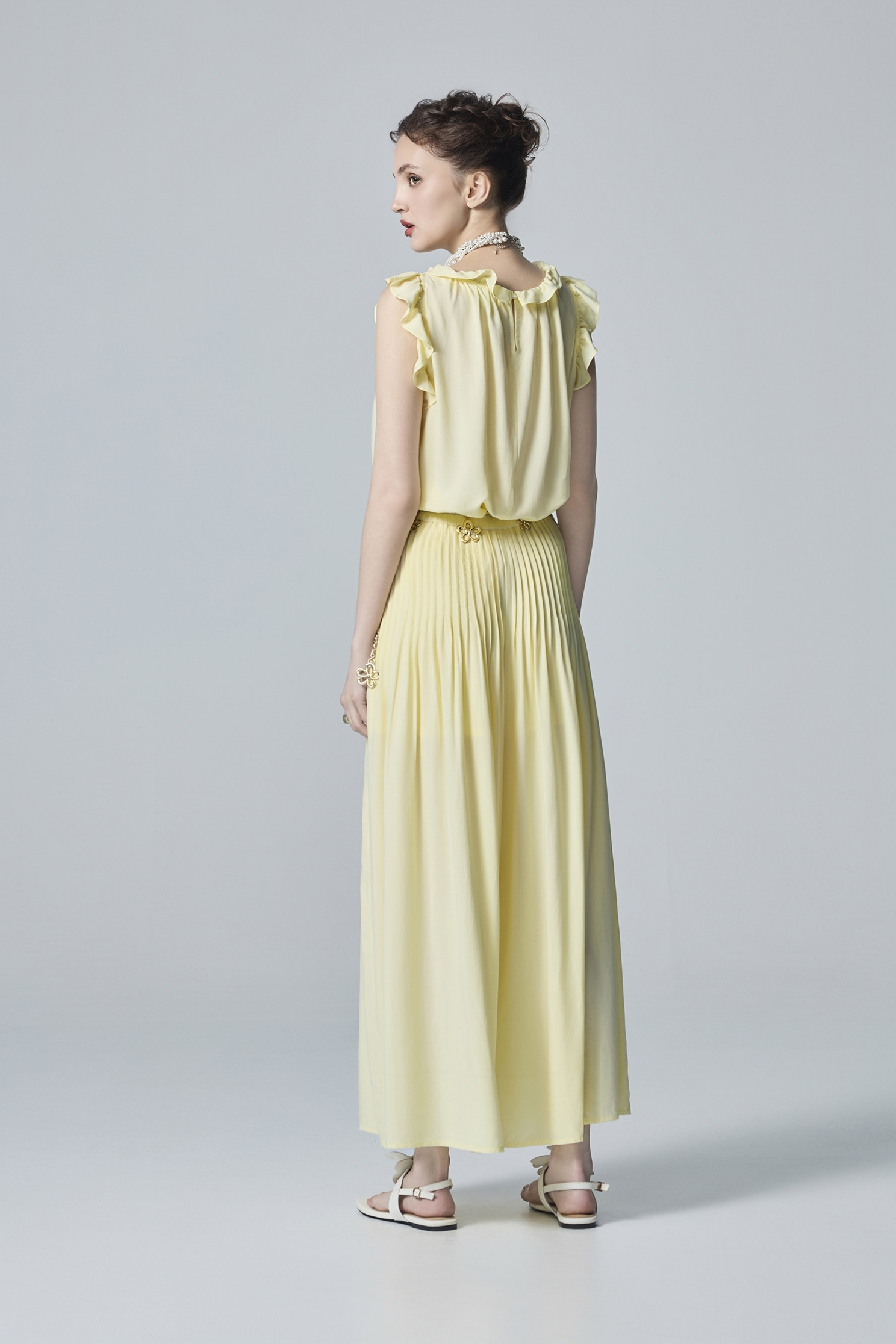 Pintuck Detail Wide Leg PantsPintuck Detail Wide Leg Pants,Culottes,Season (SS) Look,pants