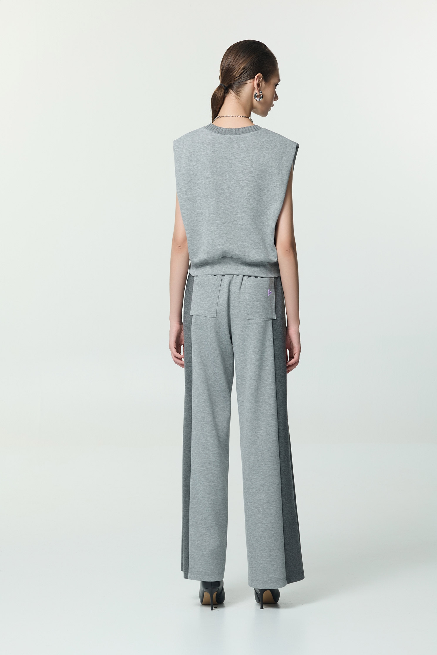 Contrast Trim Colour Wide Leg PantsContrast Trim Colour Wide Leg Pants,Embroidered,Culottes,co-ord sets,Season (AW) Look,Culottes