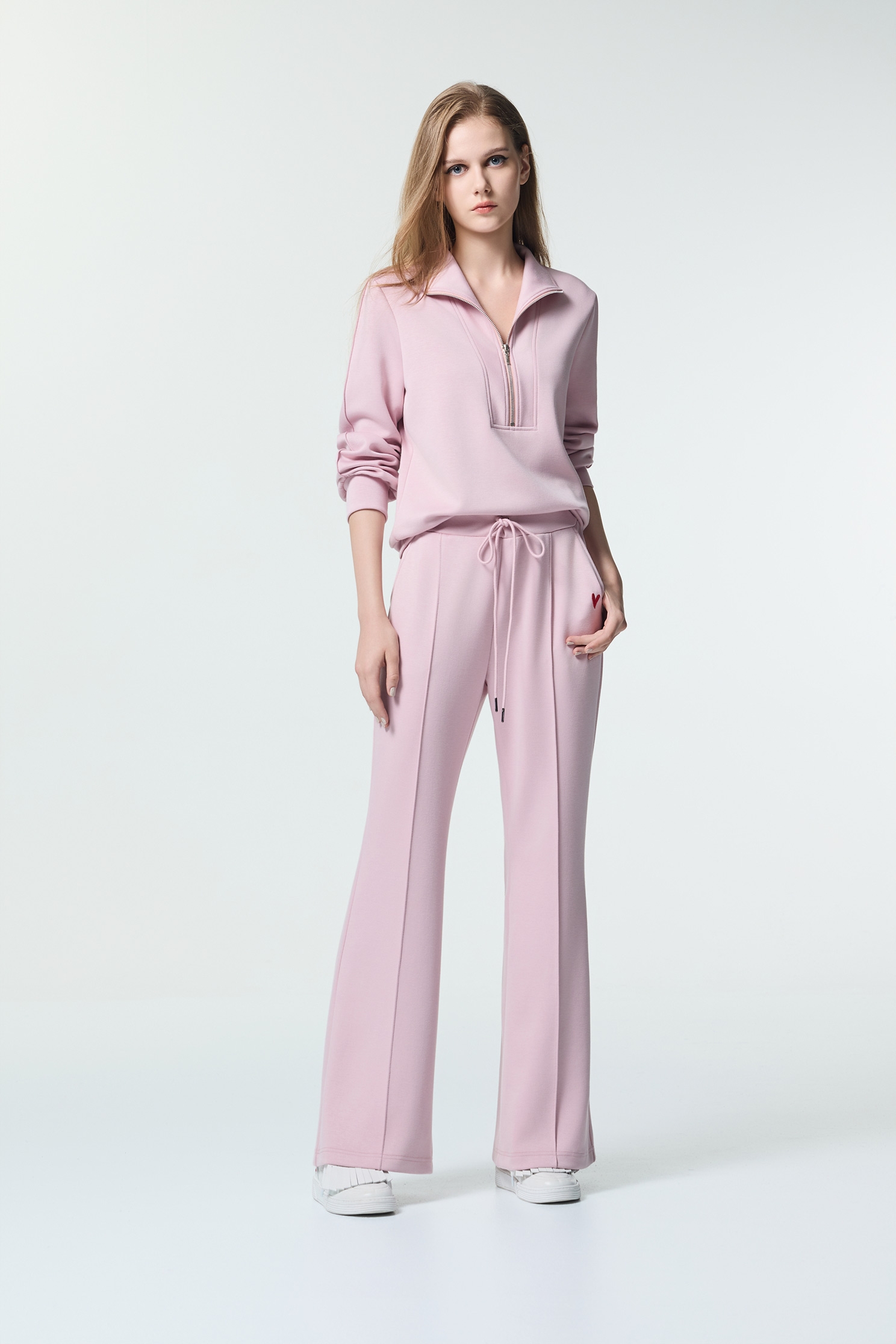 Boot Leg Casual PantsBoot Leg Casual Pants,Embroidered,Bell-bottoms,co-ord sets,Season (AW) Look,Bell-bottoms,Pants