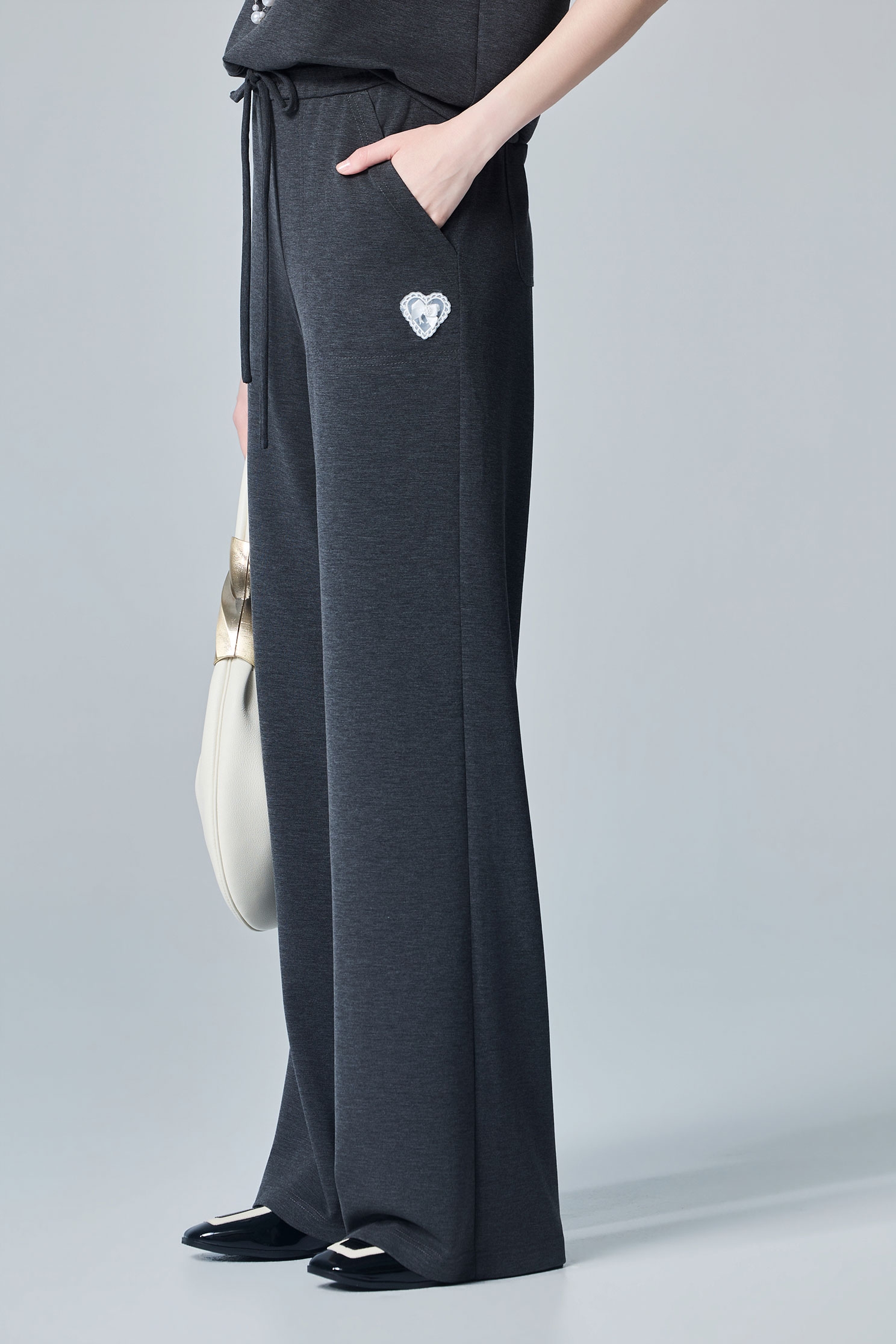 Casual Wide Leg PantsCasual Wide Leg Pants,Culottes,Season (AW) Look,Lace,pants
