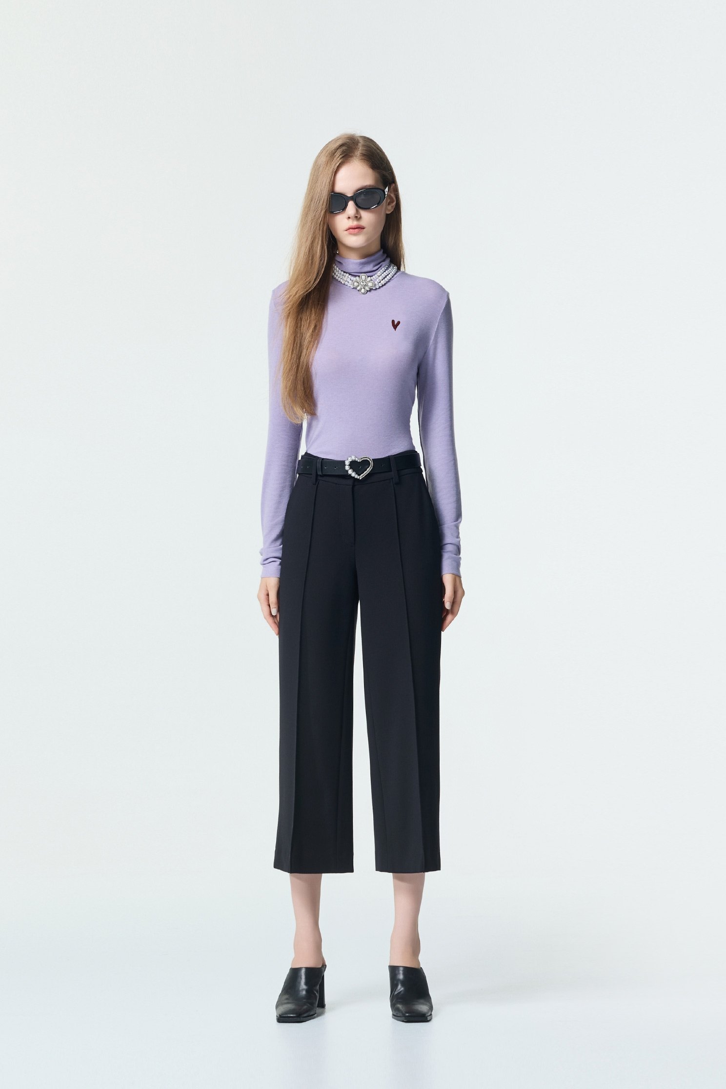 Minimalist Wide Leg PantsMinimalist Wide Leg Pants,Office Looks,Embroidered,Culottes,Season (AW) Look,Culottes
