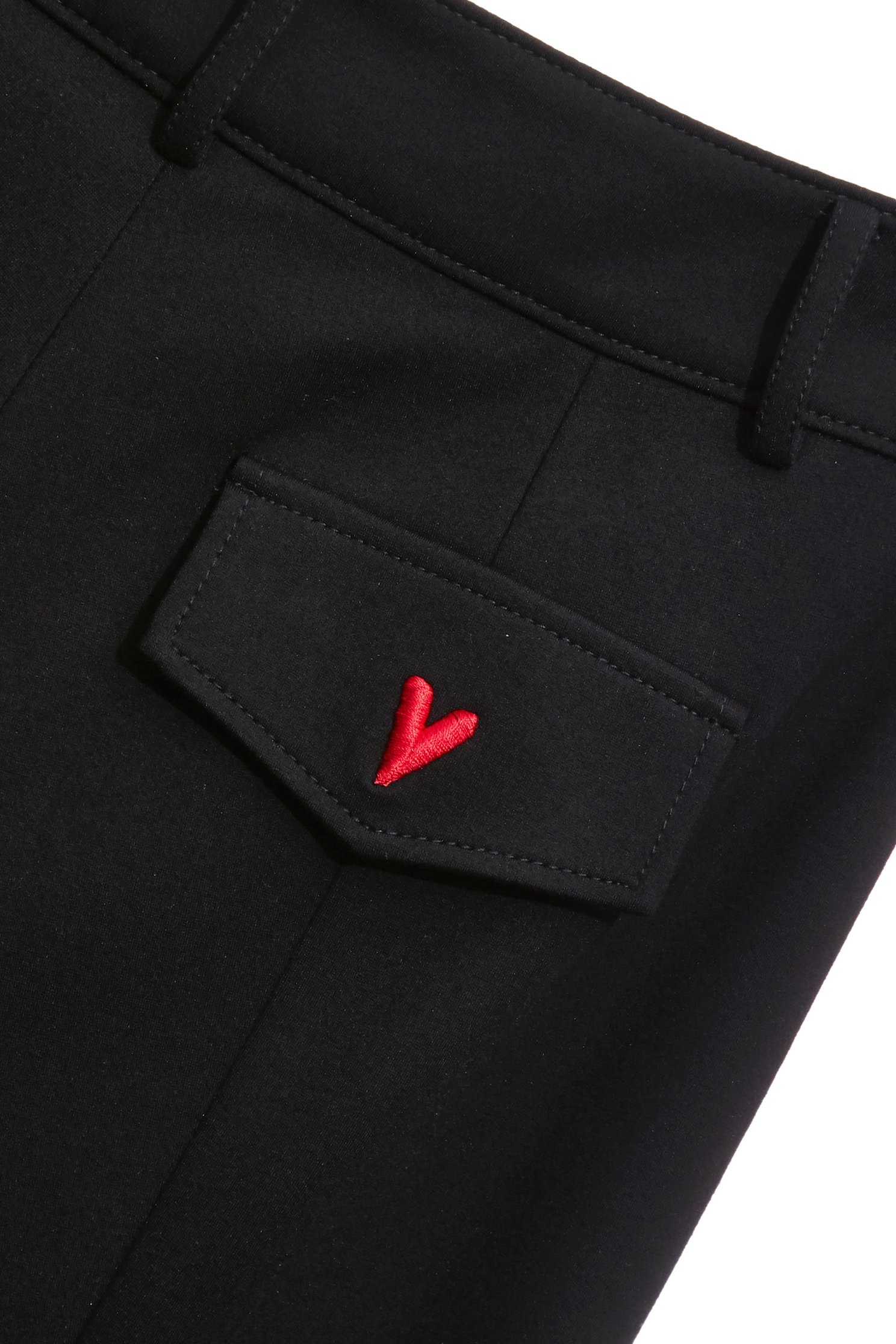 Minimalist Front Slit PantsMinimalist Front Slit Pants,Embroidered,Culottes,Season (AW) Look,pants,Black pants