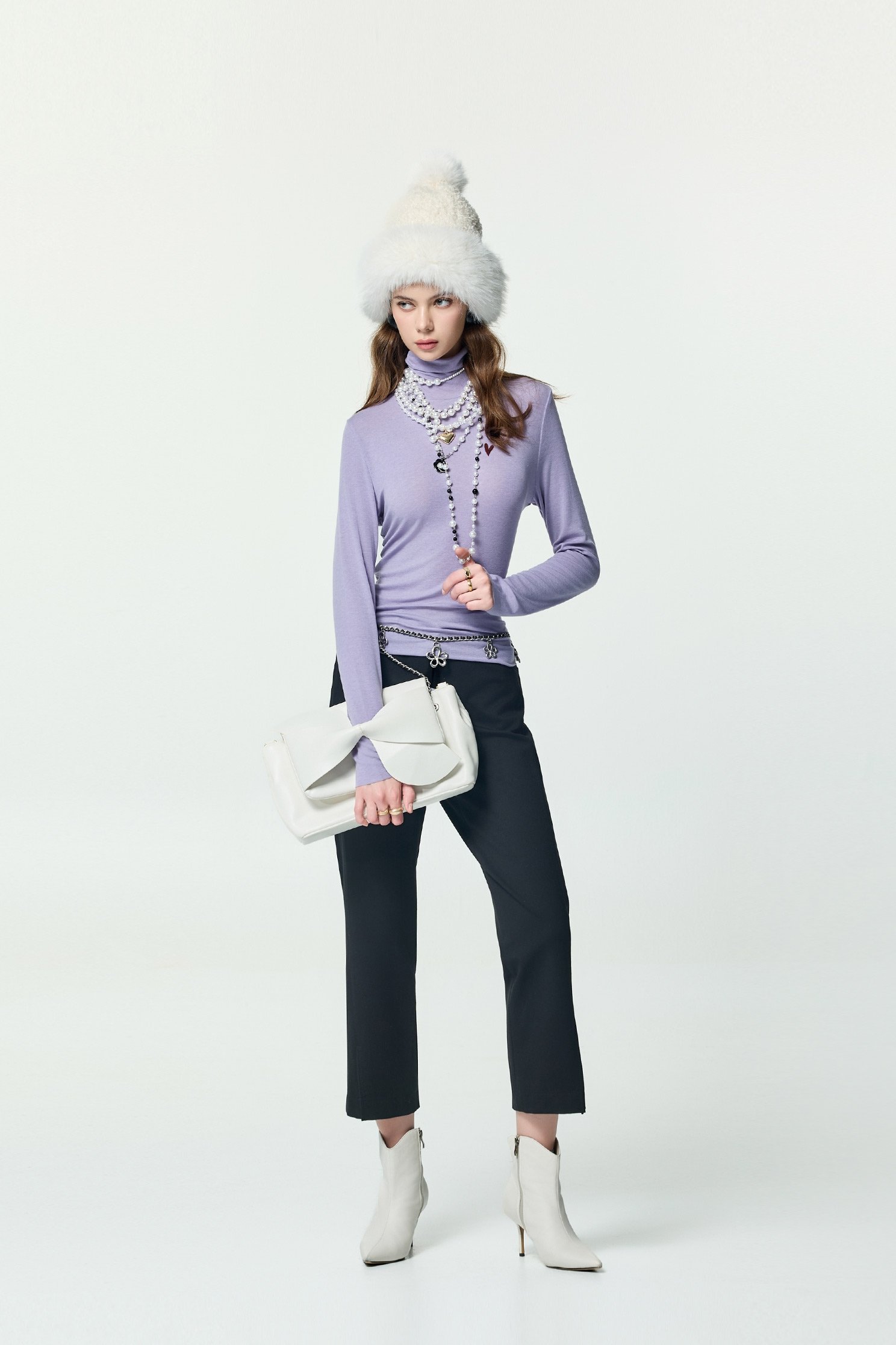 Minimalist Striaght Cut PantsMinimalist Striaght Cut Pants,Embroidered,Bell-bottoms,Season (AW) Look,pants,Black pants