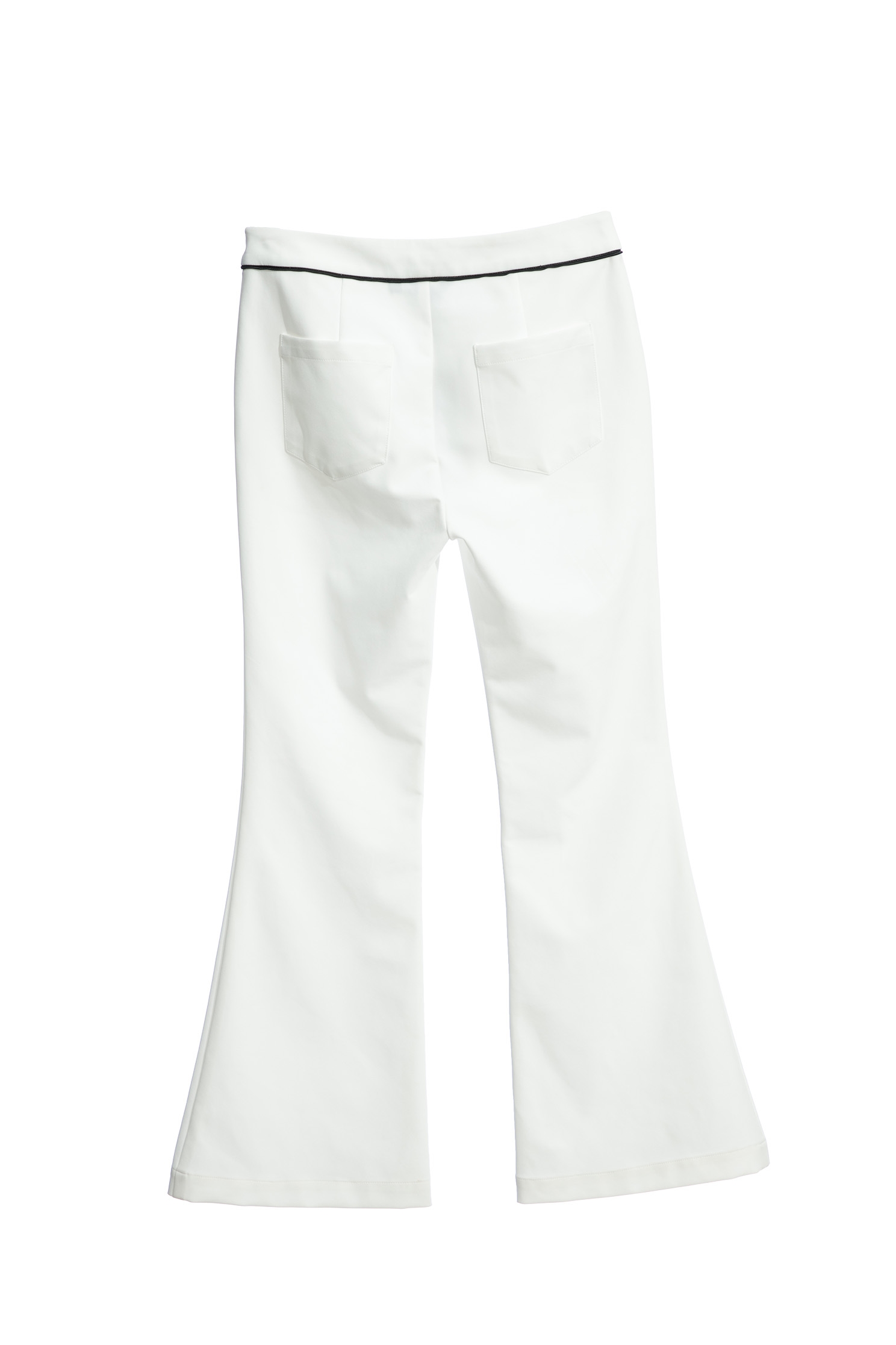 Boot Leg Pants With Button Applique DetailBoot Leg Pants With Button Applique Detail,Bell-bottoms,Bell-bottoms