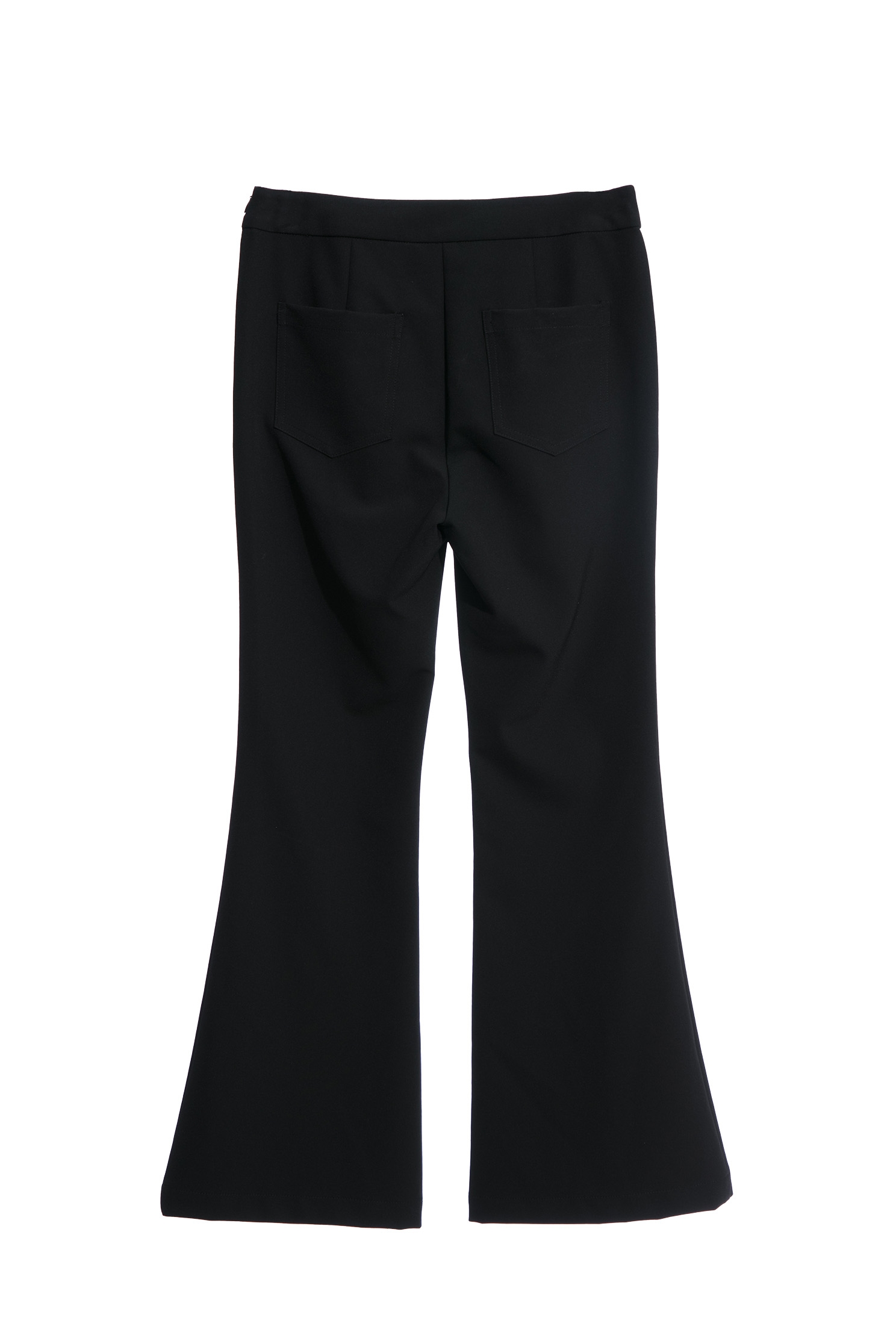 Boot Leg Pants With Button Applique DetailBoot Leg Pants With Button Applique Detail,Bell-bottoms,Bell-bottoms
