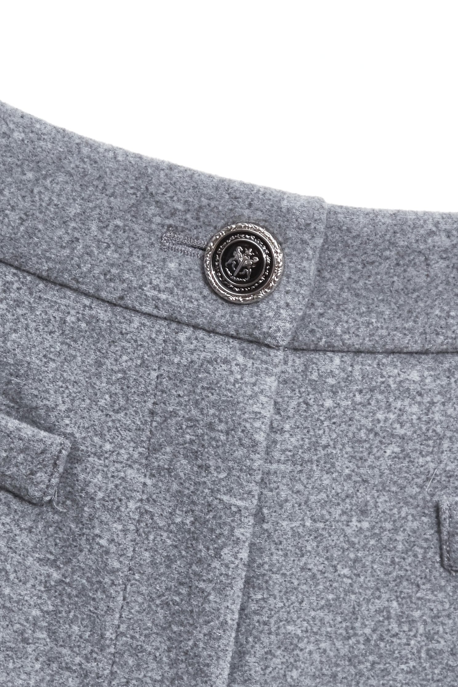 Minimalist Grey Wide Leg PantsMinimalist Grey Wide Leg Pants,Embroidered,Culottes,Season (SS) Look,pants