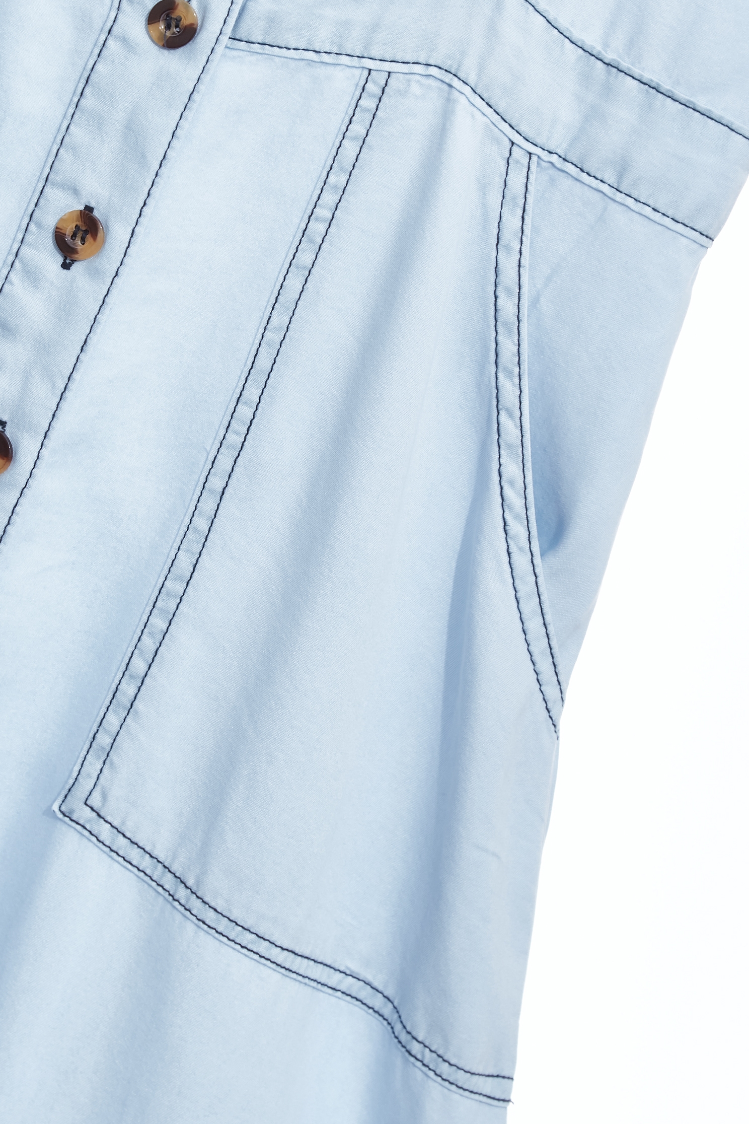 Minimalist Maxi Denim DressMinimalist Maxi Denim Dress,Dresses,Season (SS) Look,Denim