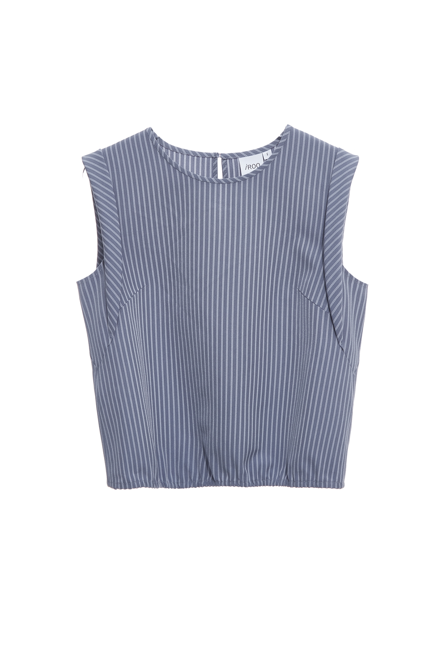 Pinstripe Round Neck VestPinstripe Round Neck Vest,sleeveless tops,Tops,Season (SS) Look,sleeveless tops