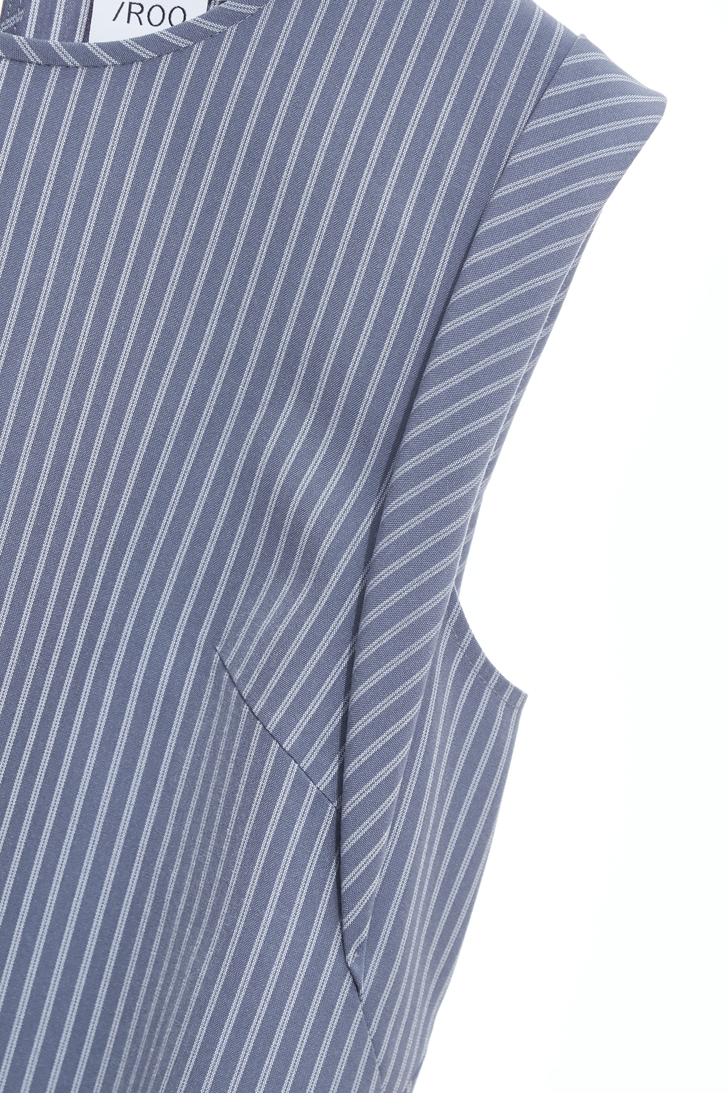 Pinstripe Round Neck VestPinstripe Round Neck Vest,sleeveless tops,Tops,Season (SS) Look,sleeveless tops