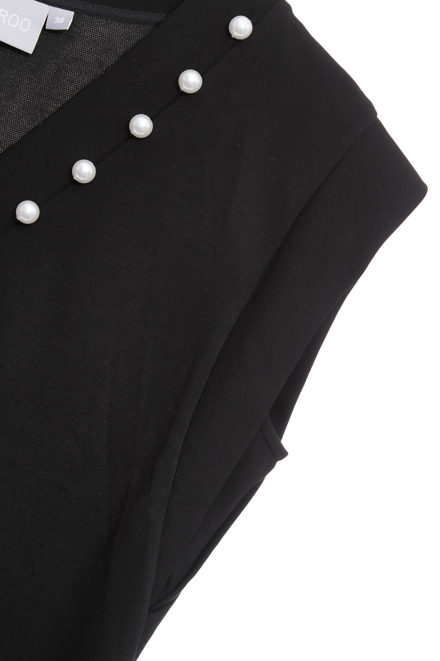 V-neck Pearl Detail VestV-neck Pearl Detail Vest,sleeveless tops,Tops,Season (SS) Look,pearl,White tops,sleeveless tops,Black tops