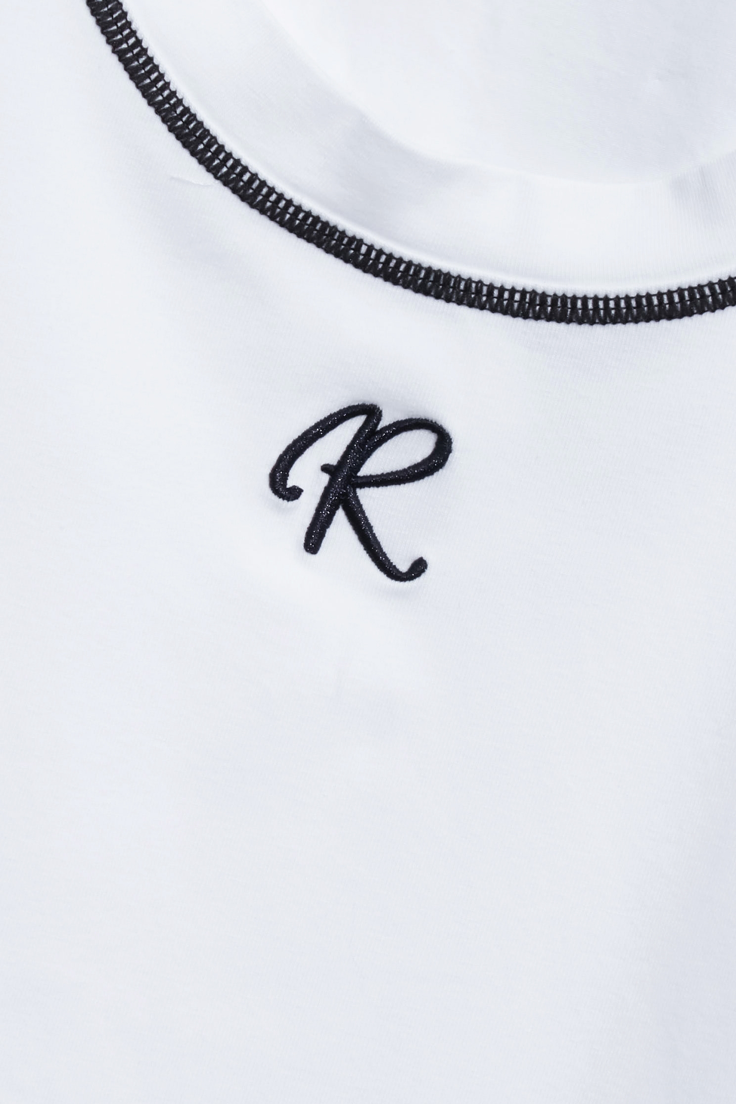 Contrast Trim Detail Tank TopContrast Trim Detail Tank Top,sleeveless tops,Embroidered,Season (SS) Look,White tops,Cotton,sleeveless tops