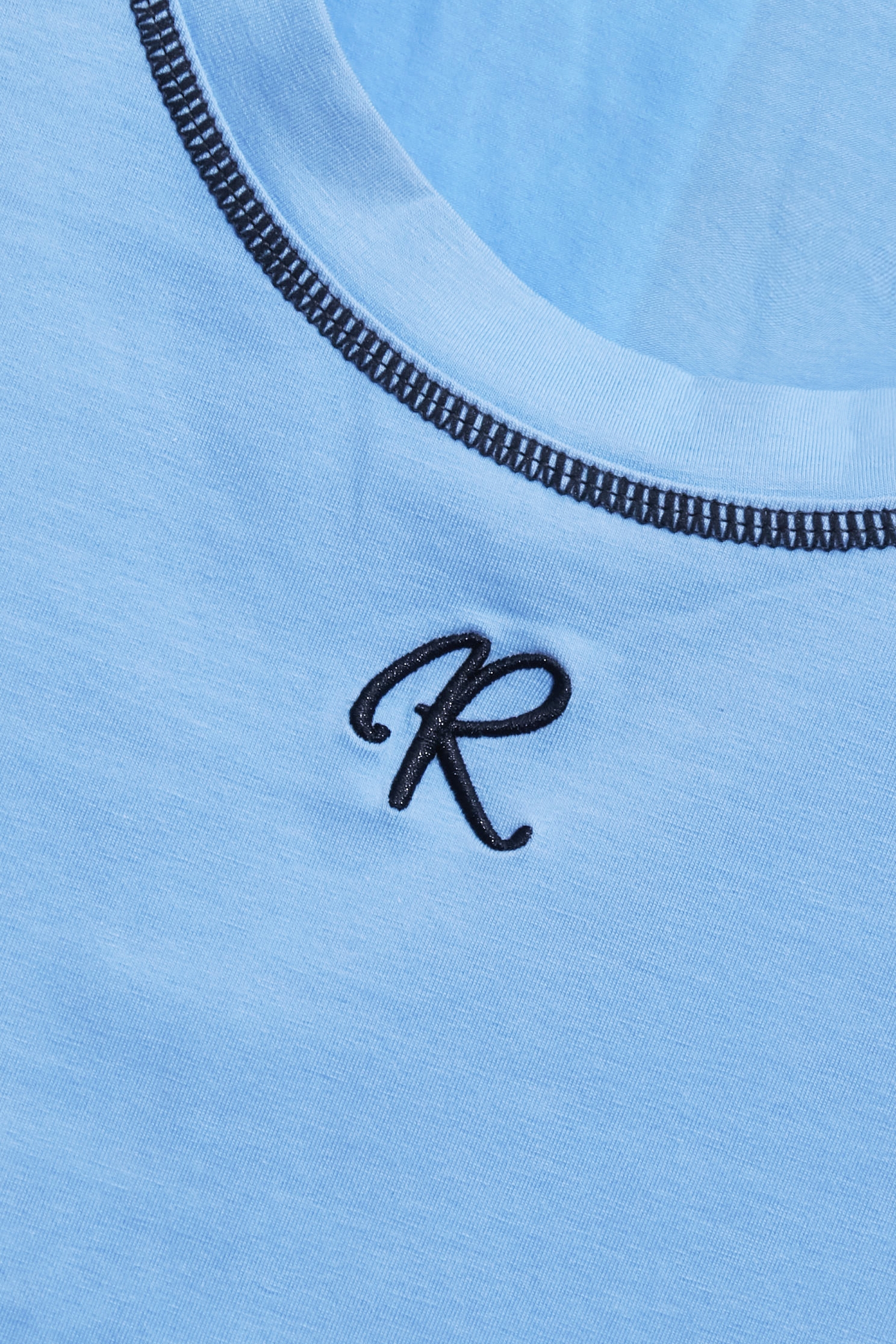 Contrast Trim Detail Tank TopContrast Trim Detail Tank Top,sleeveless tops,Embroidered,Season (SS) Look,Cotton,sleeveless tops