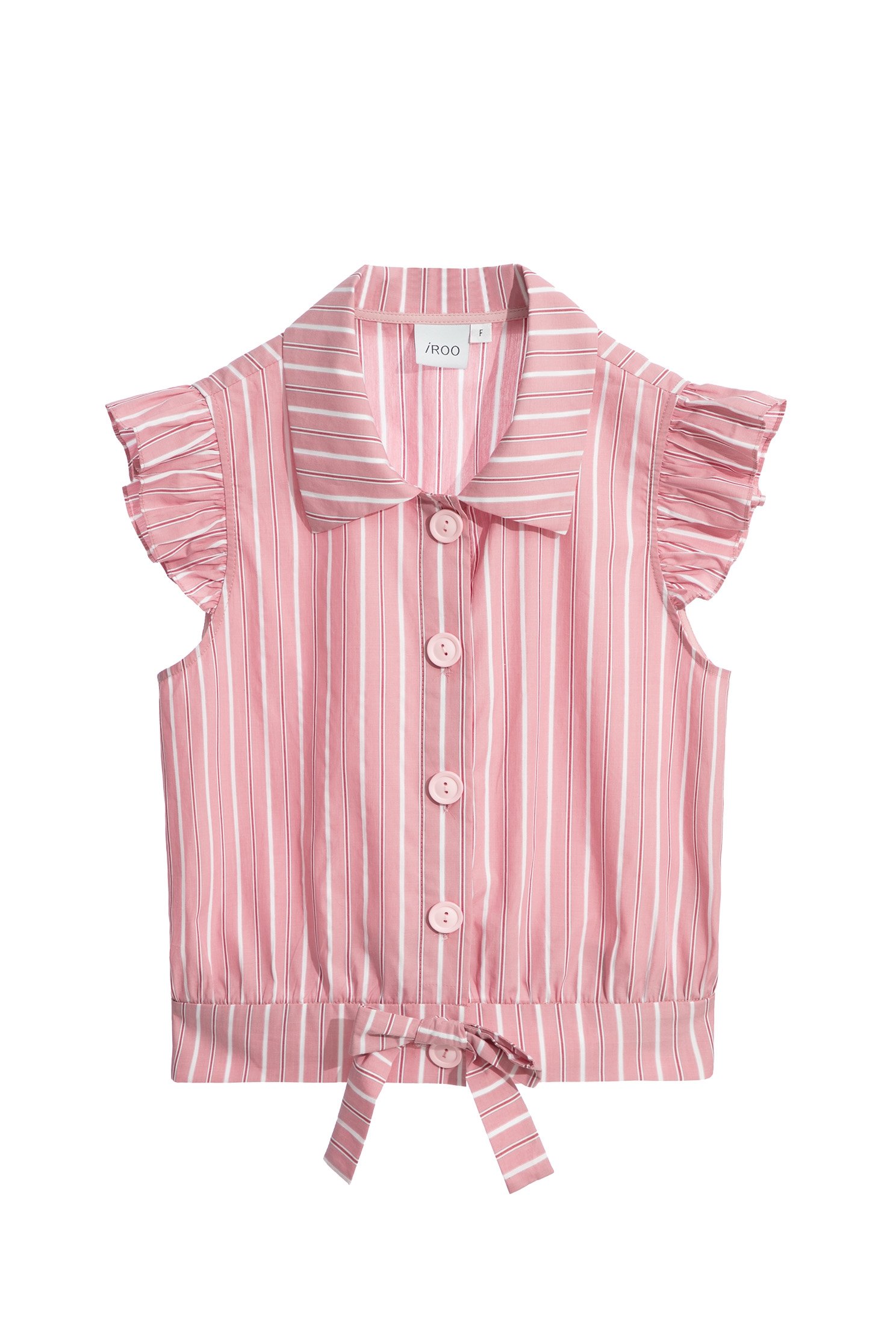 Stripe Print Classic Collar VestStripe Print Classic Collar Vest,sleeveless tops,Tops,Stripe,Season (AW) Look,bows