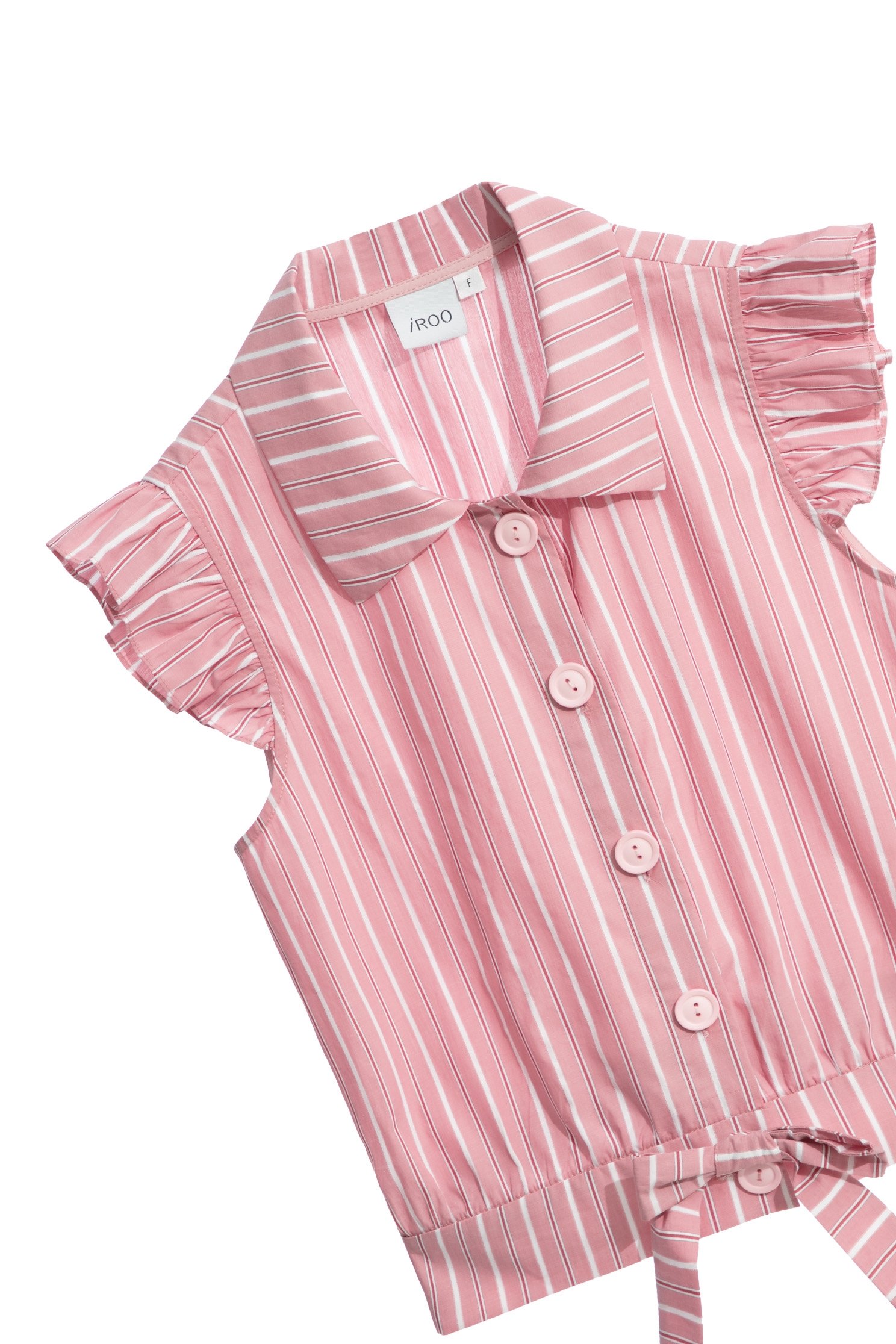 Stripe Print Classic Collar VestStripe Print Classic Collar Vest,sleeveless tops,Tops,Stripe,Season (AW) Look,bows