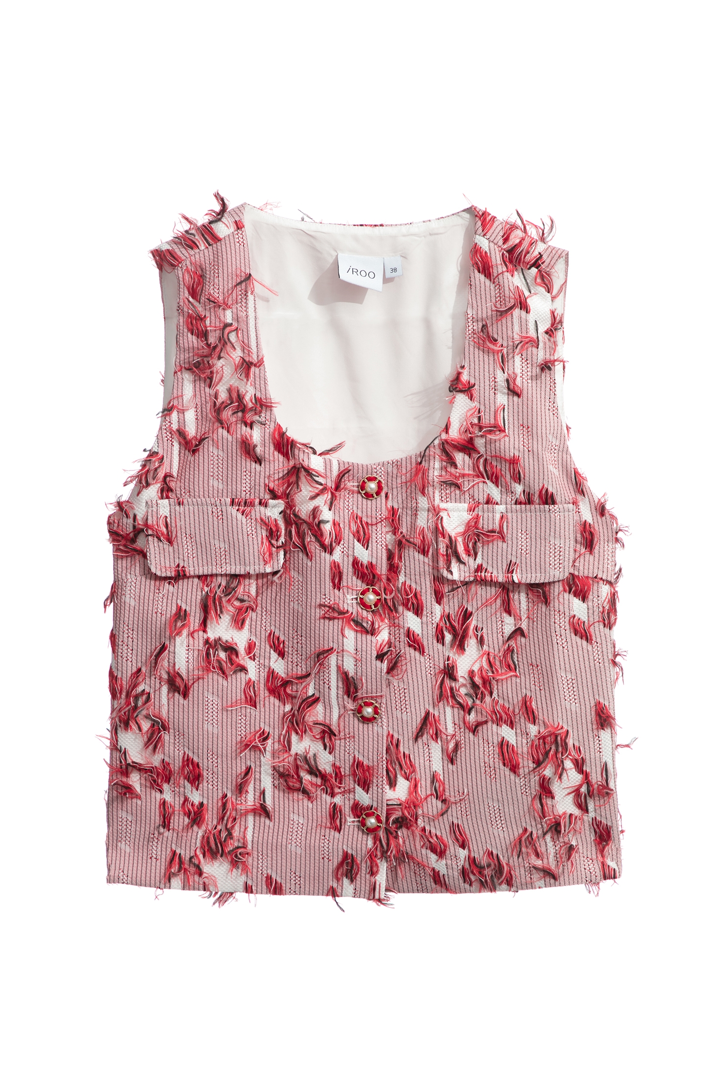 Fringe Crop VestFringe Crop Vest,sleeveless tops,Season (AW) Look,sleeveless tops