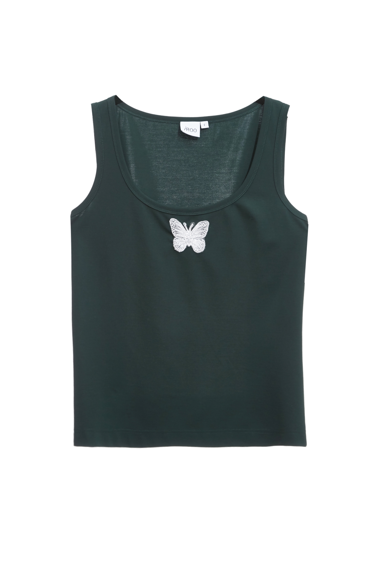 Beaded Butterfly Detail Tank TopBeaded Butterfly Detail Tank Top,sleeveless tops,White tops,Season (AW) Look,sleeveless tops