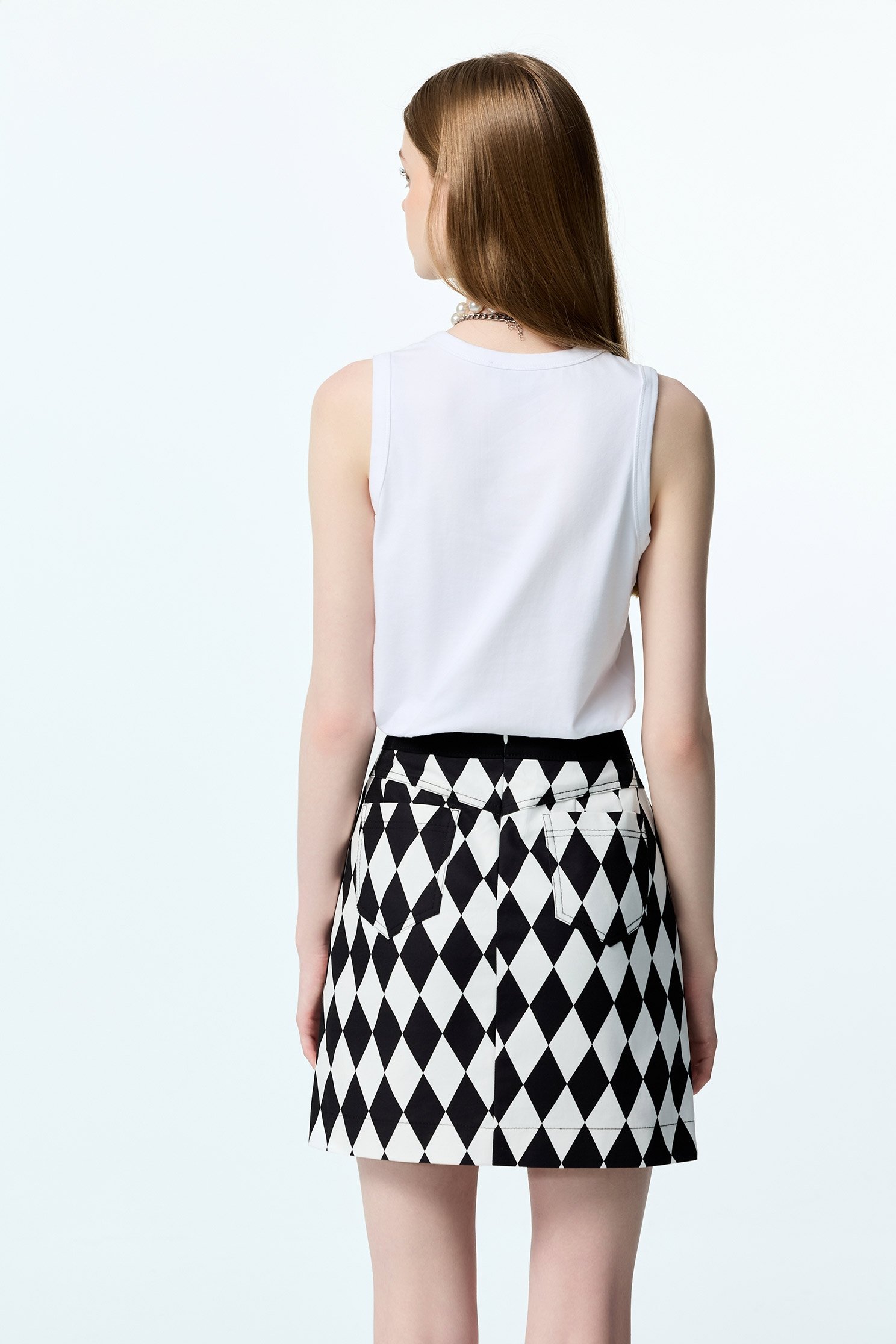 Front Slit Embroidered Slogan Tank TopFront Slit Embroidered Slogan Tank Top,sleeveless tops,Embroidered,White tops,Season (AW) Look,sleeveless tops