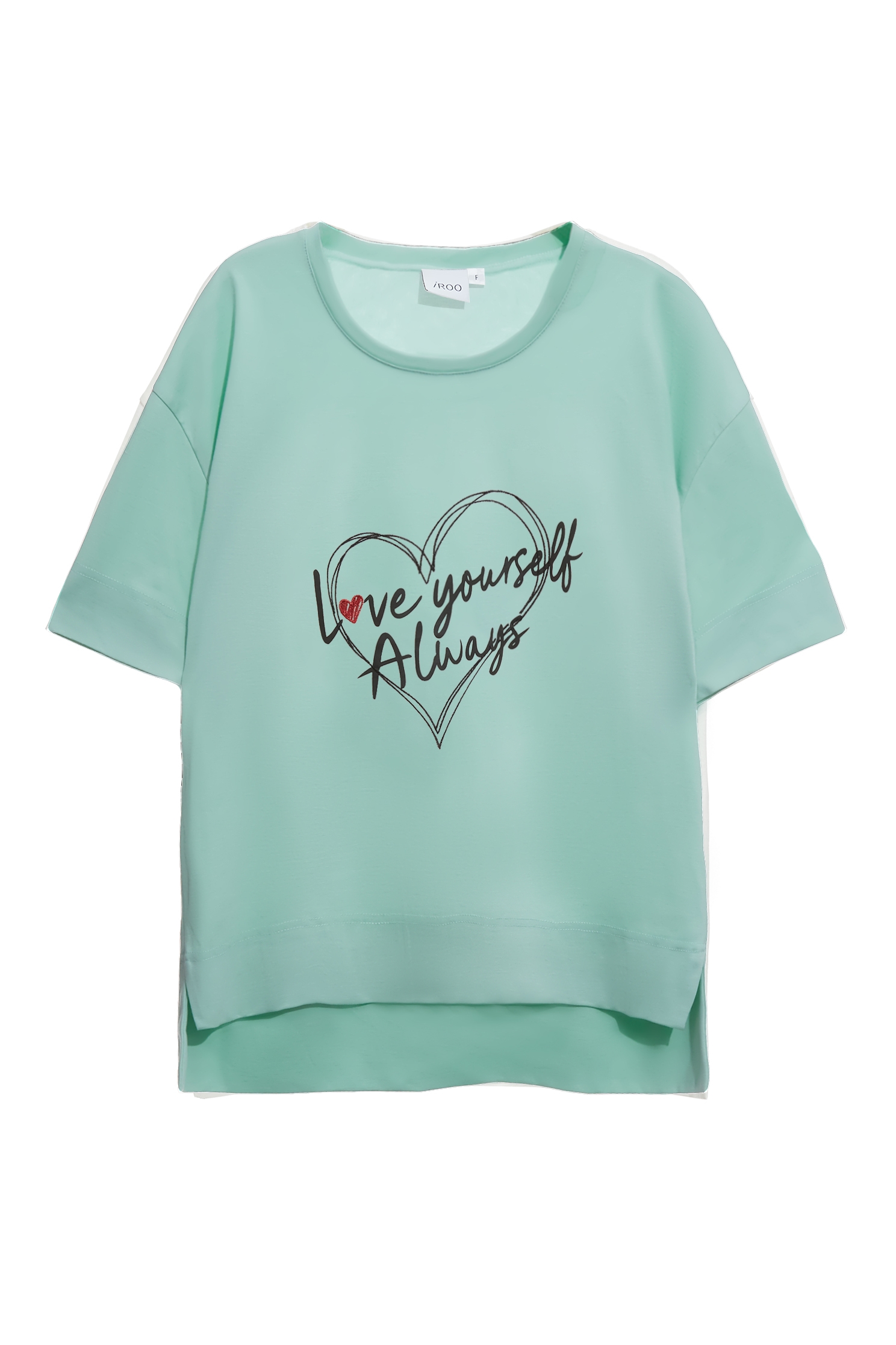 Front Slogan Drop Shoulder TeeFront Slogan Drop Shoulder Tee,Tops,Embroidered,Season (SS) Look,White tops,black tops