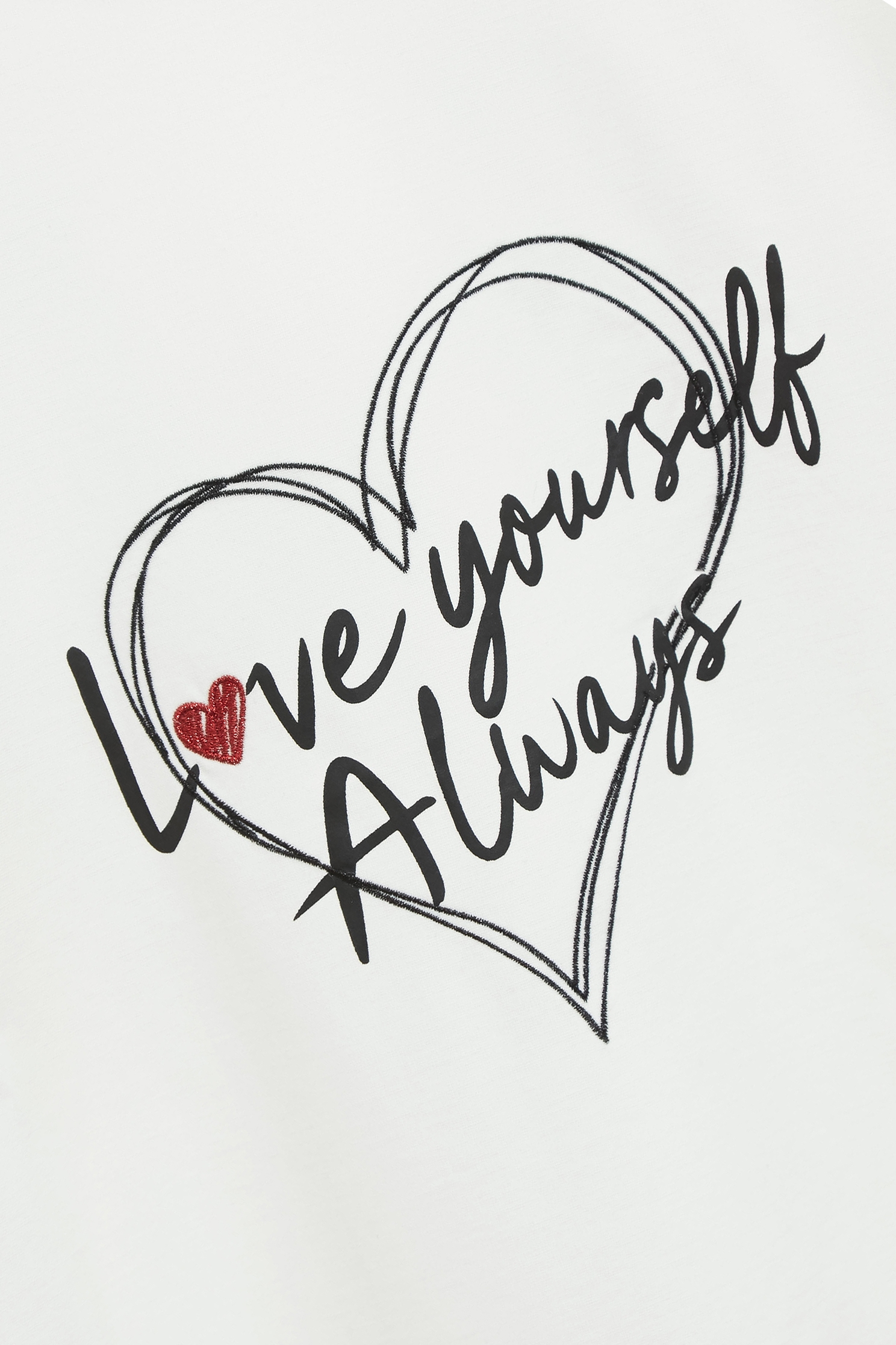 Front Slogan Drop Shoulder TeeFront Slogan Drop Shoulder Tee,Tops,Embroidered,Season (SS) Look,White tops,black tops