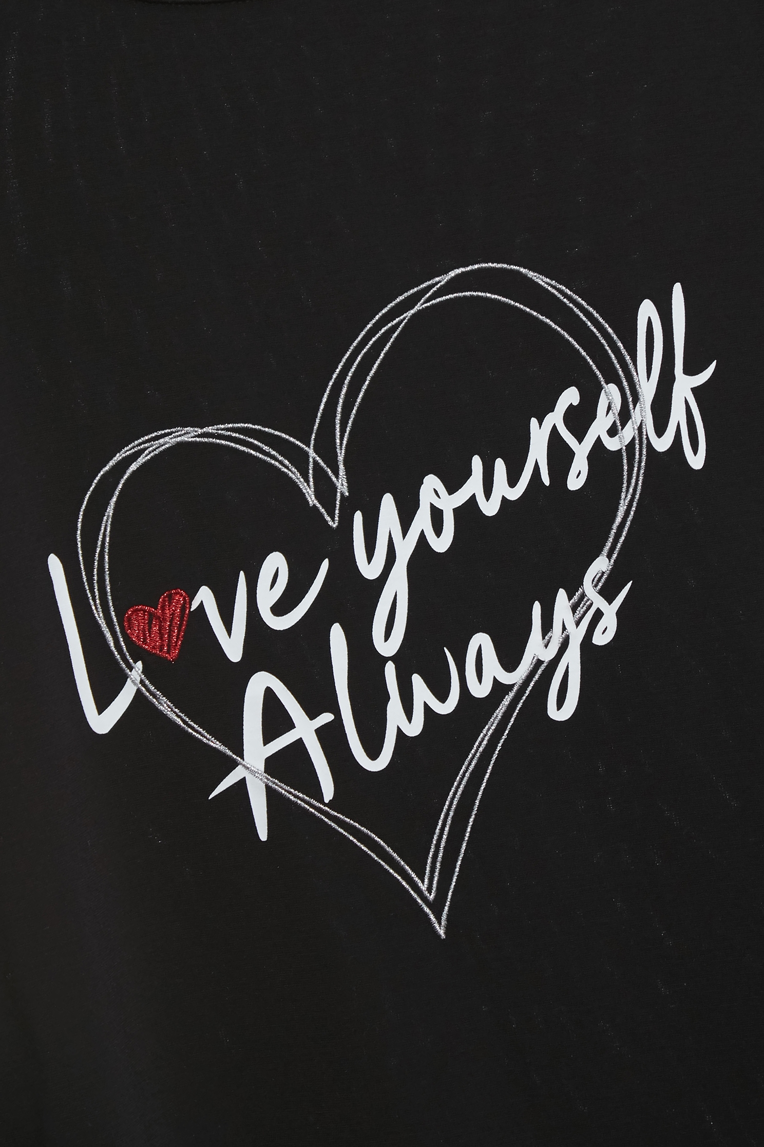 Front Slogan Drop Shoulder TeeFront Slogan Drop Shoulder Tee,Tops,Embroidered,Season (SS) Look,White tops,black tops