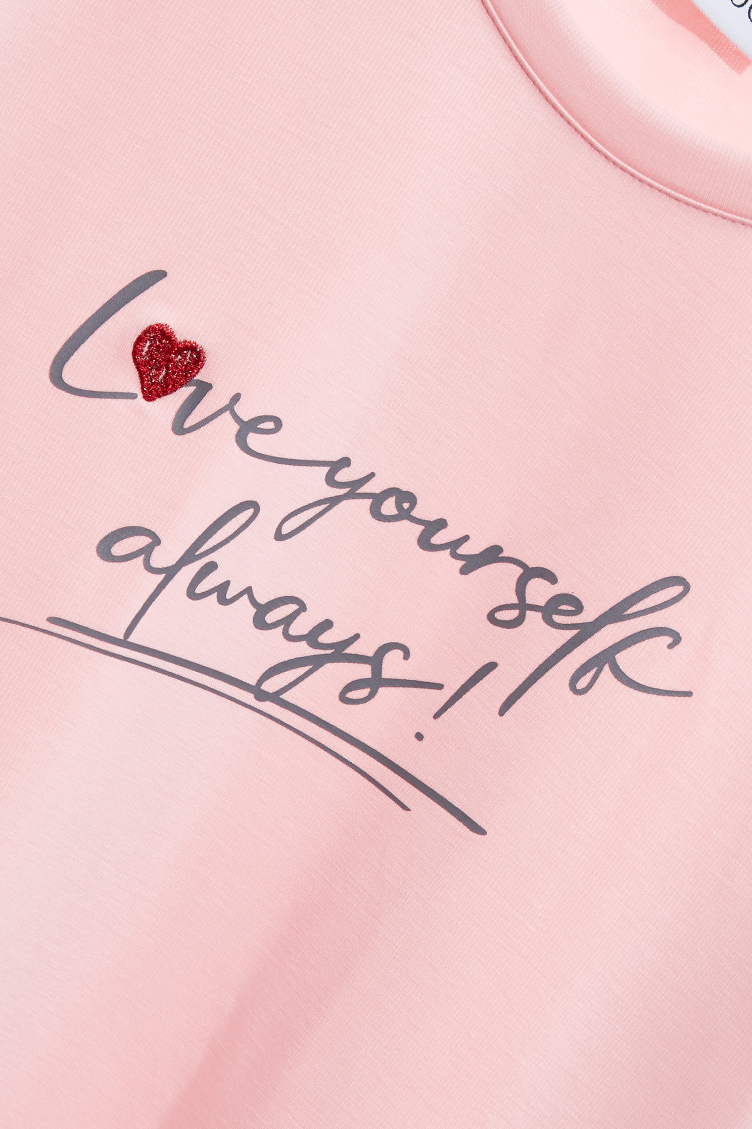 Front Slogan Basic TeeFront Slogan Basic Tee,T-shirts,Tops,Embroidered,Season (SS) Look,White tops