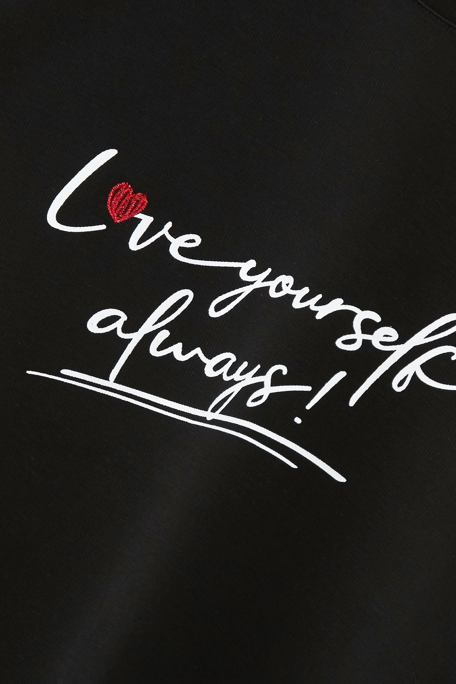 Front Slogan Basic TeeFront Slogan Basic Tee,T-shirts,Tops,Embroidered,Season (SS) Look,White tops