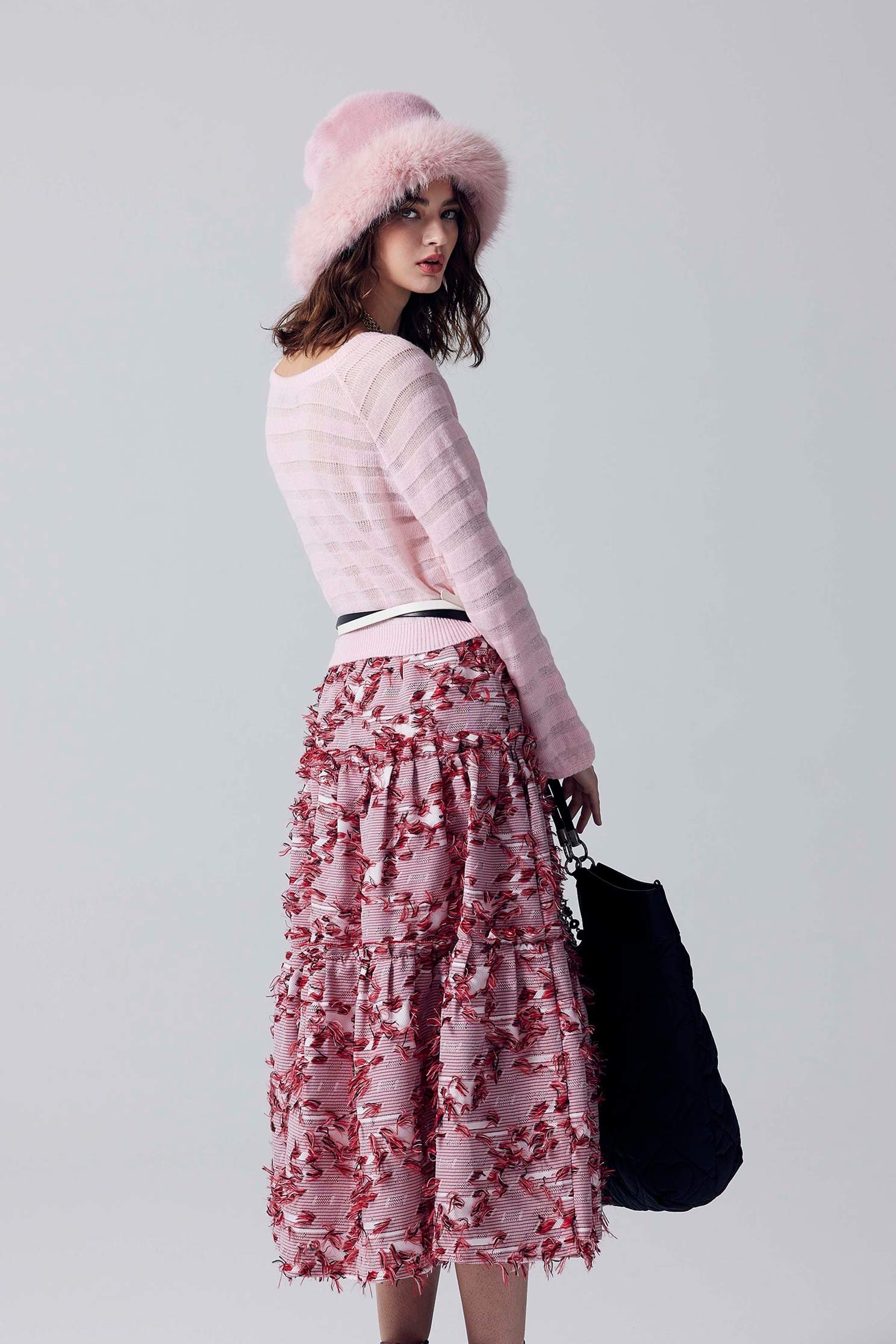 Long Sleeve Pink Knit TopLong Sleeve Pink Knit Top,Tops,Season (AW) Look,Knitted,Knitted tops,Knitted tops