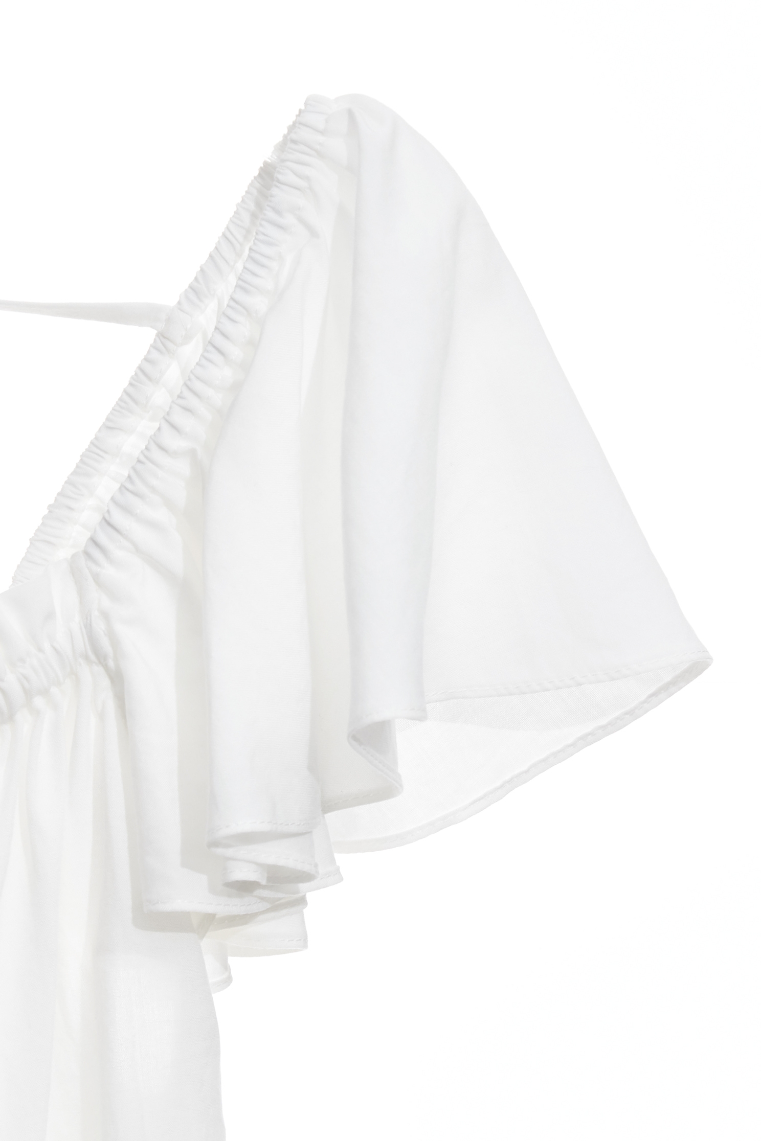 Ruffle Sleeve White TopRuffle Sleeve White Top,Tops,Season (SS) Look,White tops