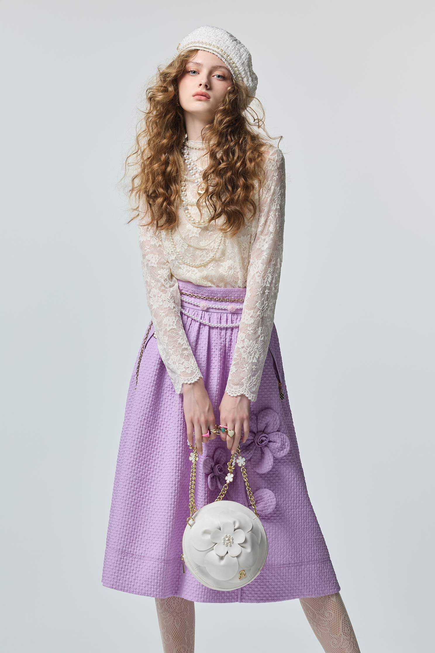 Off White Lace TopOff White Lace Top,Tops,Season (AW) Look,Valentine,sleeveless tops,blossoms,Lace,Lace tops,Lace tops,Turtleneck tops