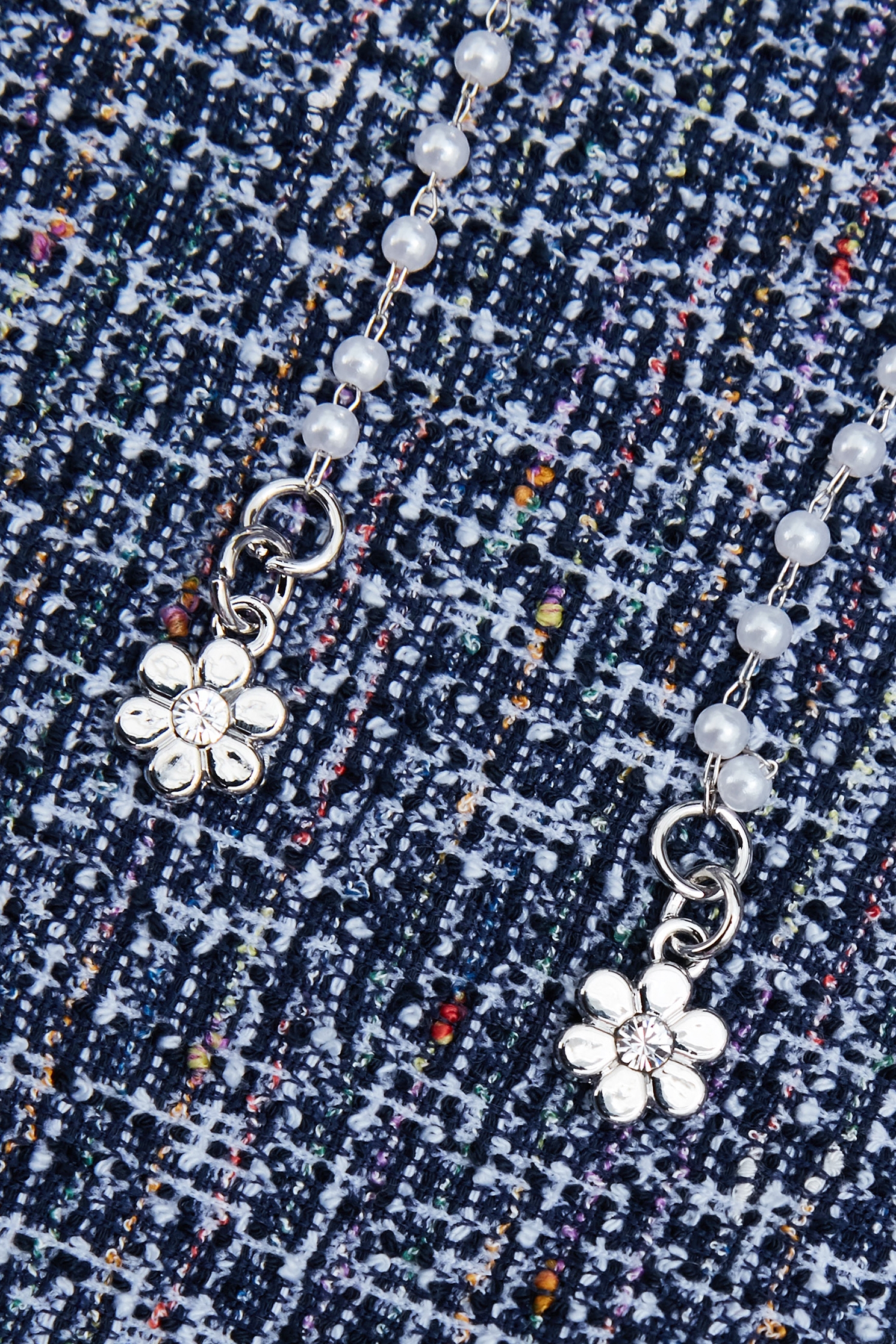 Hoodie Tweed TopHoodie Tweed Top,Tops,Embroidered,co-ord sets,pearl,Season (AW) Look