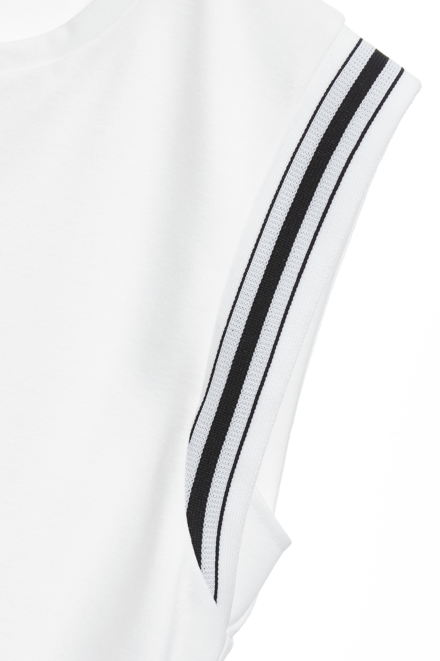 Contrast Trim Detail Sports Style VestContrast Trim Detail Sports Style Vest,sleeveless tops,Tops,White tops,Season (AW) Look,sleeveless tops,black tops