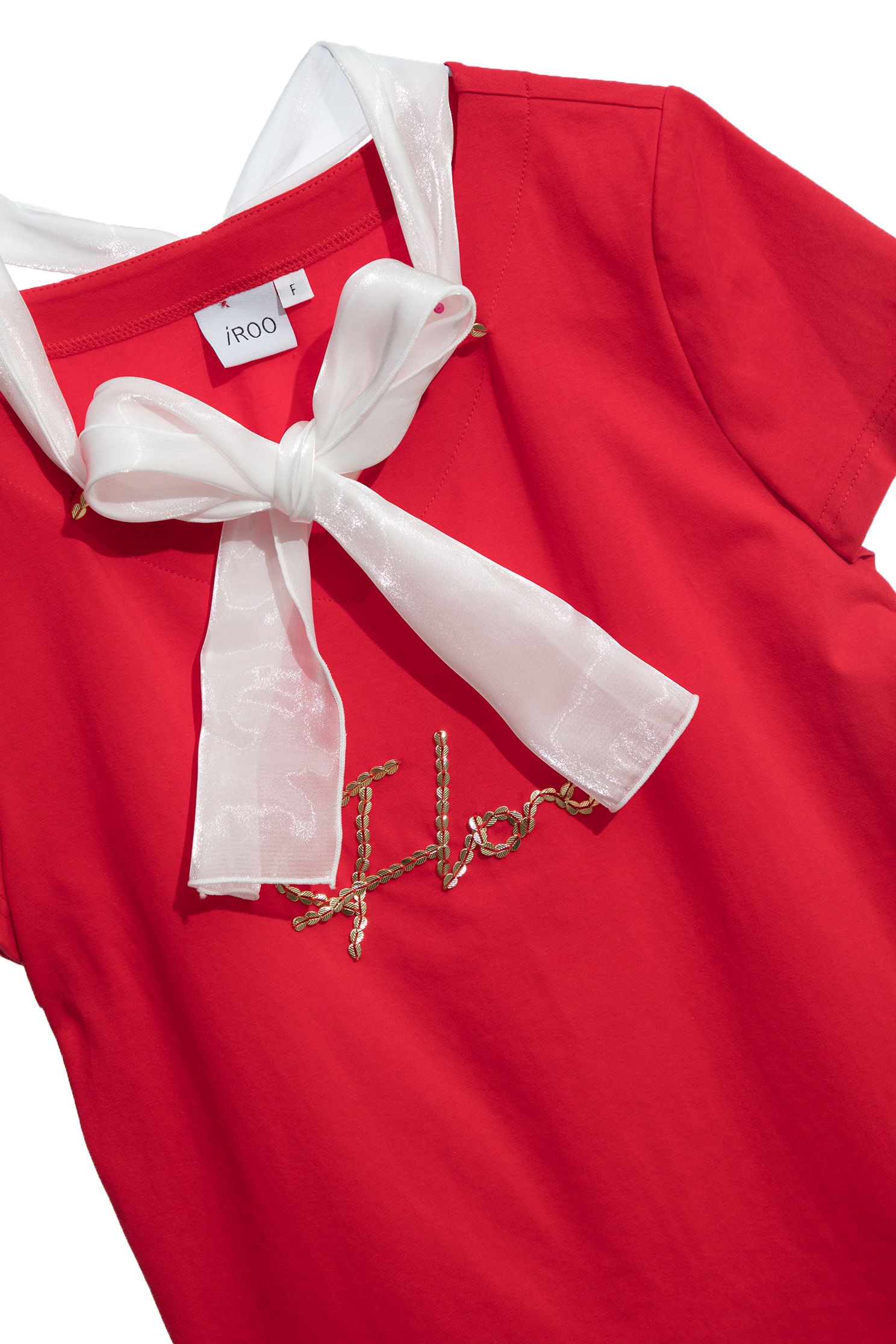 Slogan Tee With Contrast Ribbon DetailSlogan Tee With Contrast Ribbon Detail,T-shirts,Tops,Season (SS) Look