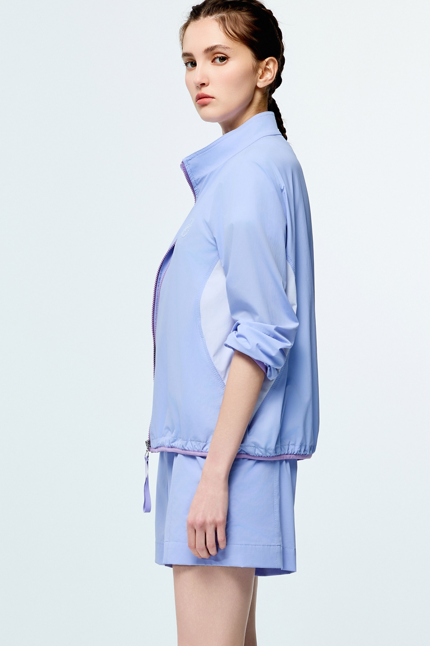 Front Zip Sun Protection Collagen JacketIce Blue Collagen Jacket,Cool Tech Activewear,CoolTechActivewear,COZY PUNCH,Jackets,Outerwear,Season (SS) Look