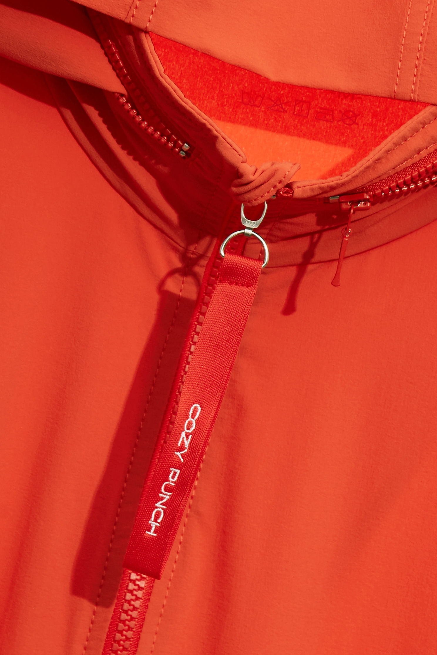 Contrast Trim Detail Sun Protection Collagen JacketSunset Coral Color Collagen Jacket,Cool Tech Activewear,CoolTechActivewear,COZY PUNCH,Jackets,Outerwear,Season (SS) Look,Hoodie jackets