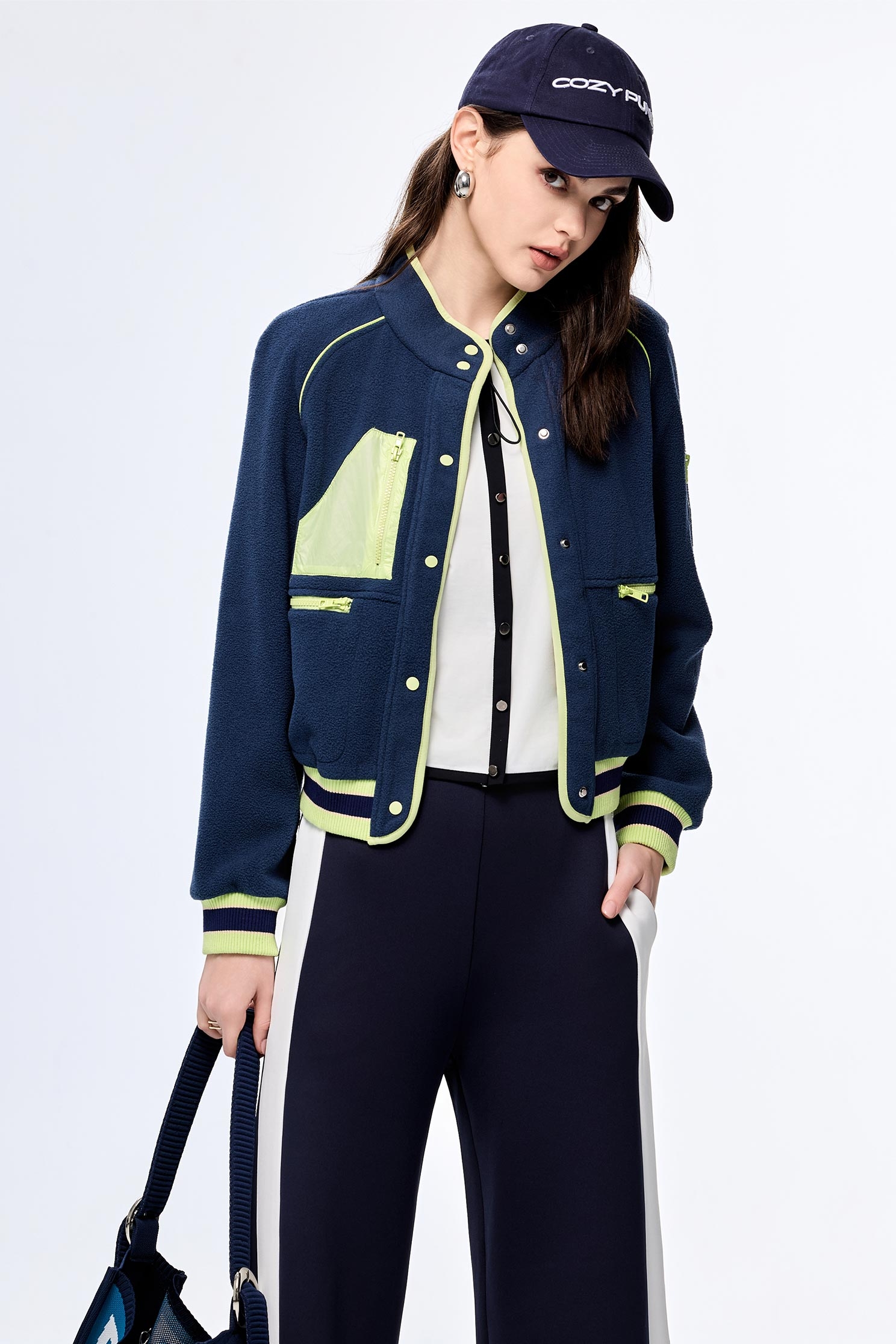 Glacier Series Thermal JacketGlacier Blue Color Warm Jacket,COZY PUNCH,Jackets,Outerwear,Season (AW) Look,Long sleeve outerwear