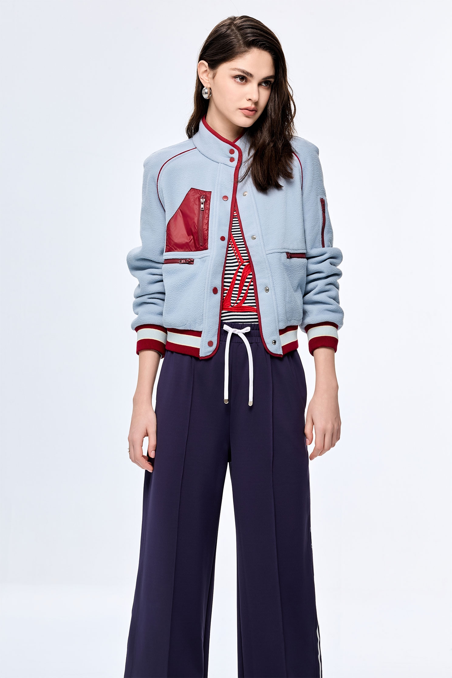 Glacier Series Thermal JacketGlacier Blue Color Warm Jacket,COZY PUNCH,Jackets,Outerwear,Season (AW) Look,Long sleeve outerwear