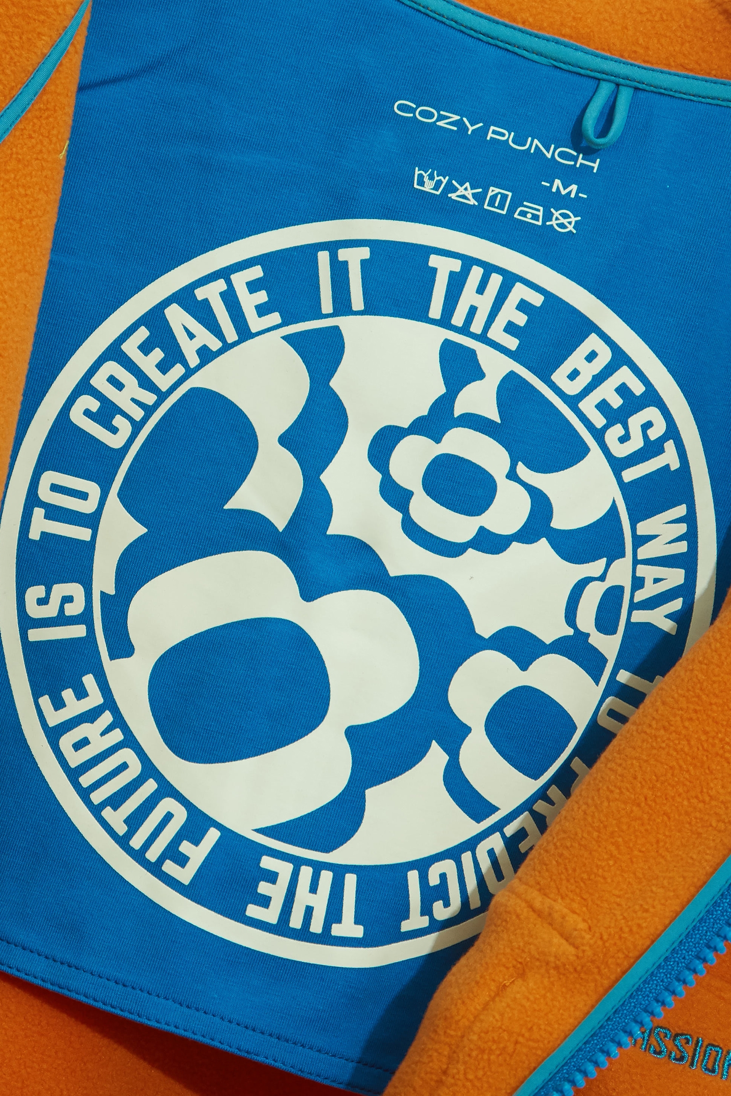 Electric Tangerine Color Warm JacketElectric Tangerine Color Warm Jacket,COZY PUNCH,Jackets,Outerwear,Season (AW) Look,Long sleeve outerwear