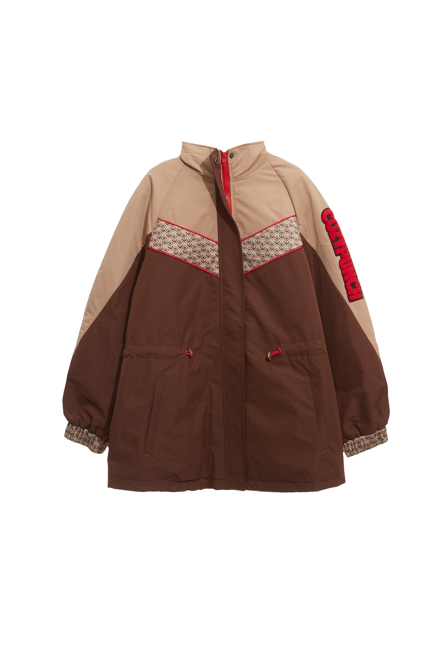 Nut Shell Brown Color Warm Long JacketNut Shell Brown Color Warm Long Jacket,COZY PUNCH,Season (AW) Look,longcoats