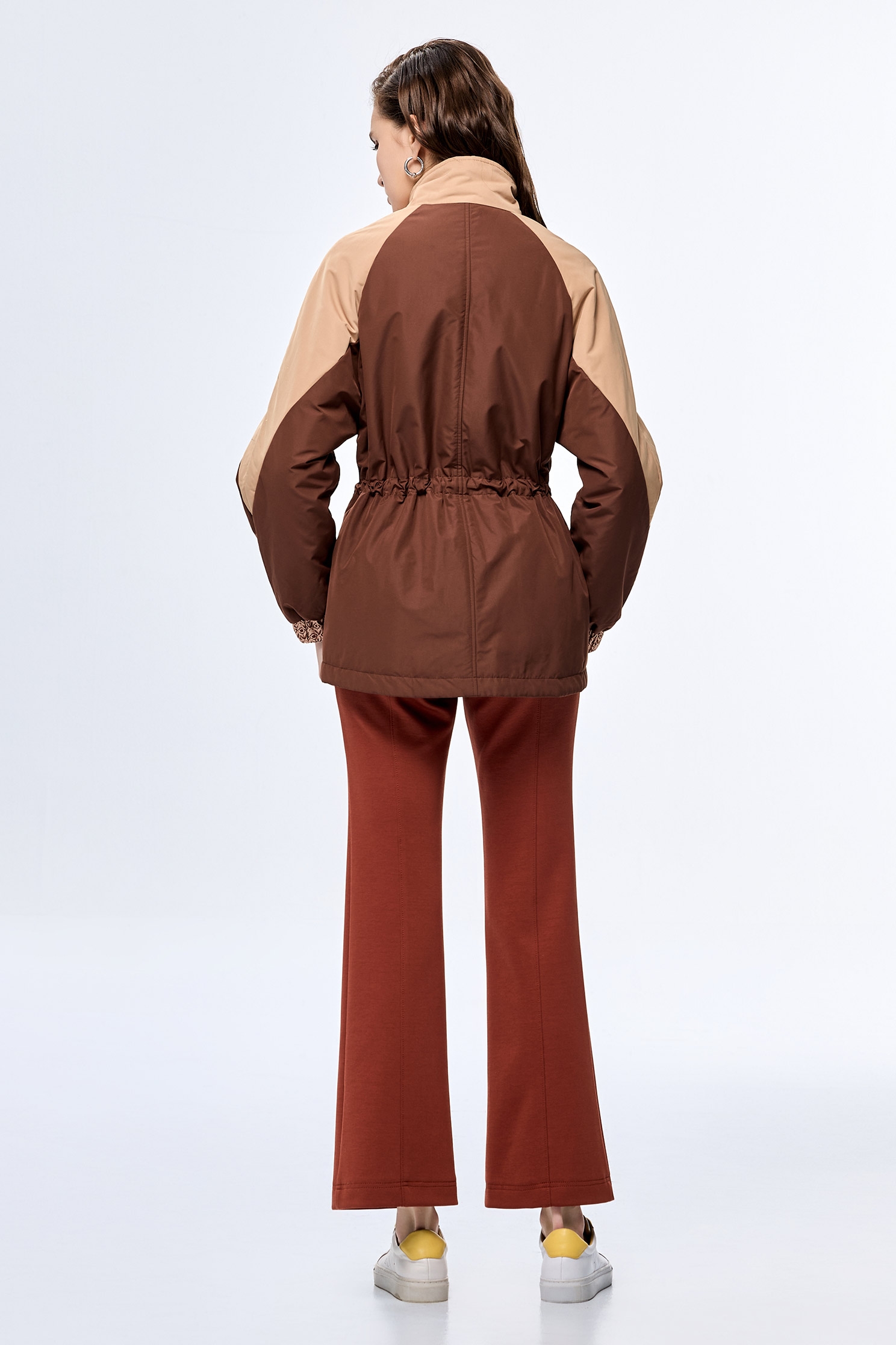Nut Shell Brown Color Warm Long JacketNut Shell Brown Color Warm Long Jacket,COZY PUNCH,Season (AW) Look,longcoats
