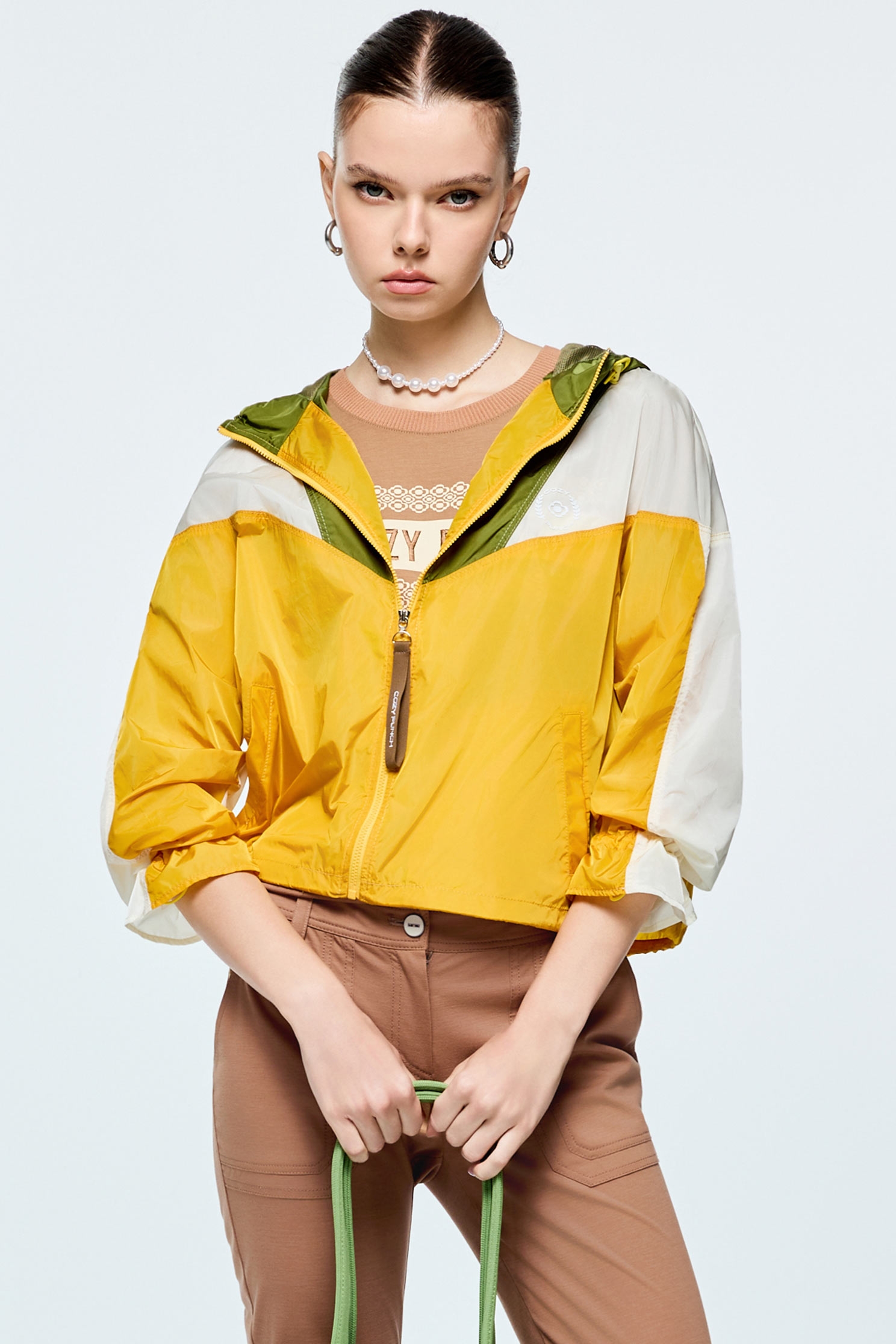 Colour Block Sports JacketColour Block Sports Jacket,COZY PUNCH,Jackets,Outerwear,Season (AW) Look