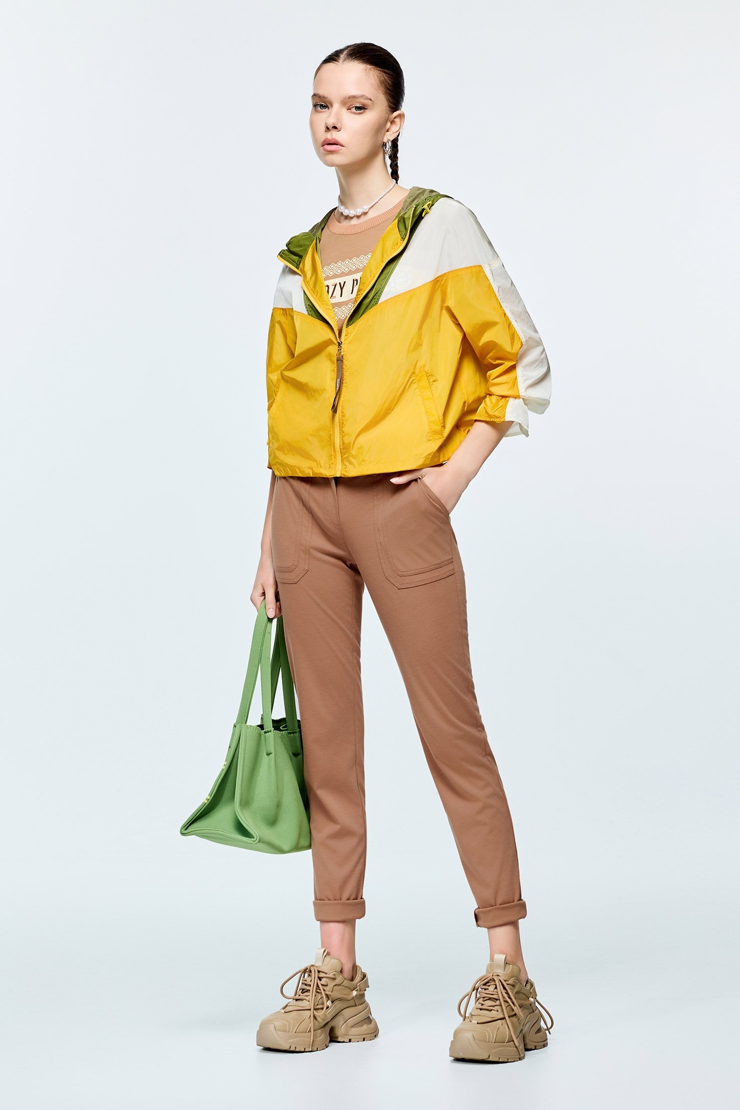 Colour Block Sports JacketColour Block Sports Jacket,COZY PUNCH,Jackets,Outerwear,Season (AW) Look