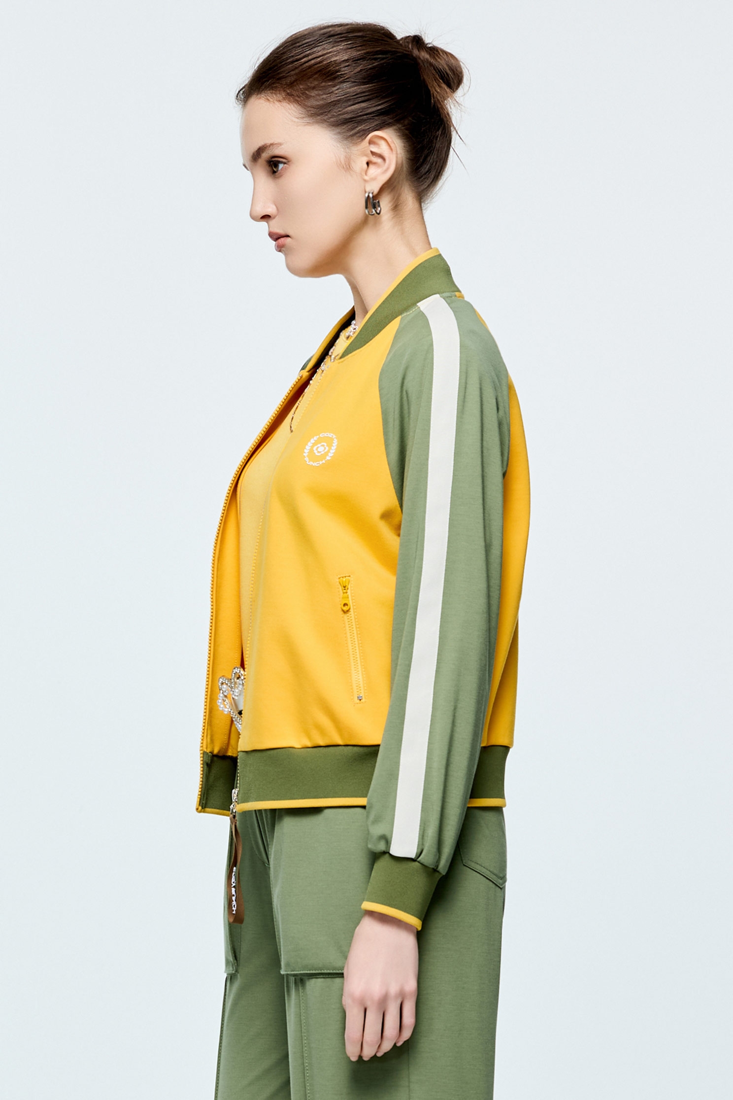 Colour Block Varsity JacketColour Block Varsity Jacket,COZY PUNCH,Jackets,Outerwear,Season (AW) Look